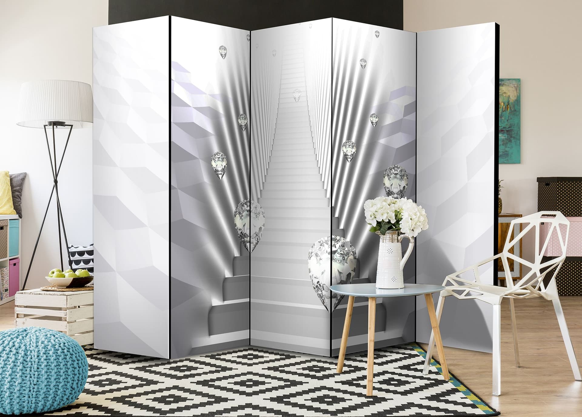 

Parawan 5-częściowy - Mneme II [Room Dividers] (rozmiar 225x172)