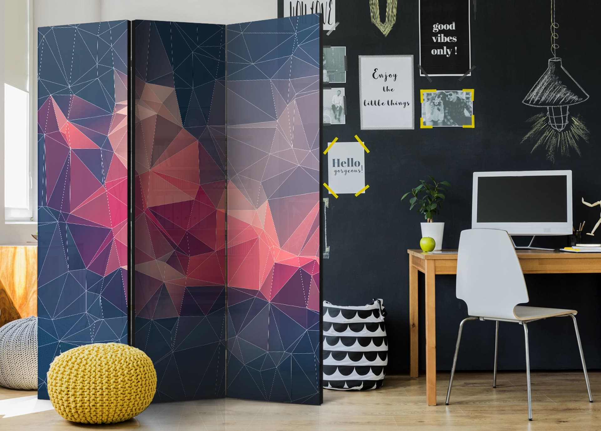 

Parawan 3-częściowy - Abstrakcyjny ptak [Room Dividers] (rozmiar 135x172)