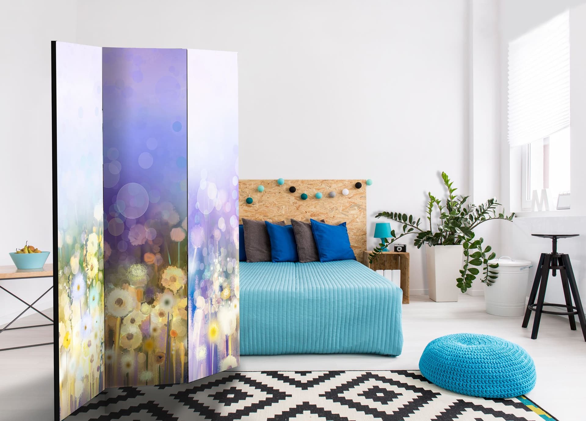 

Parawan 3-częściowy - Malowana łąka [Room Dividers] (rozmiar 135x172)