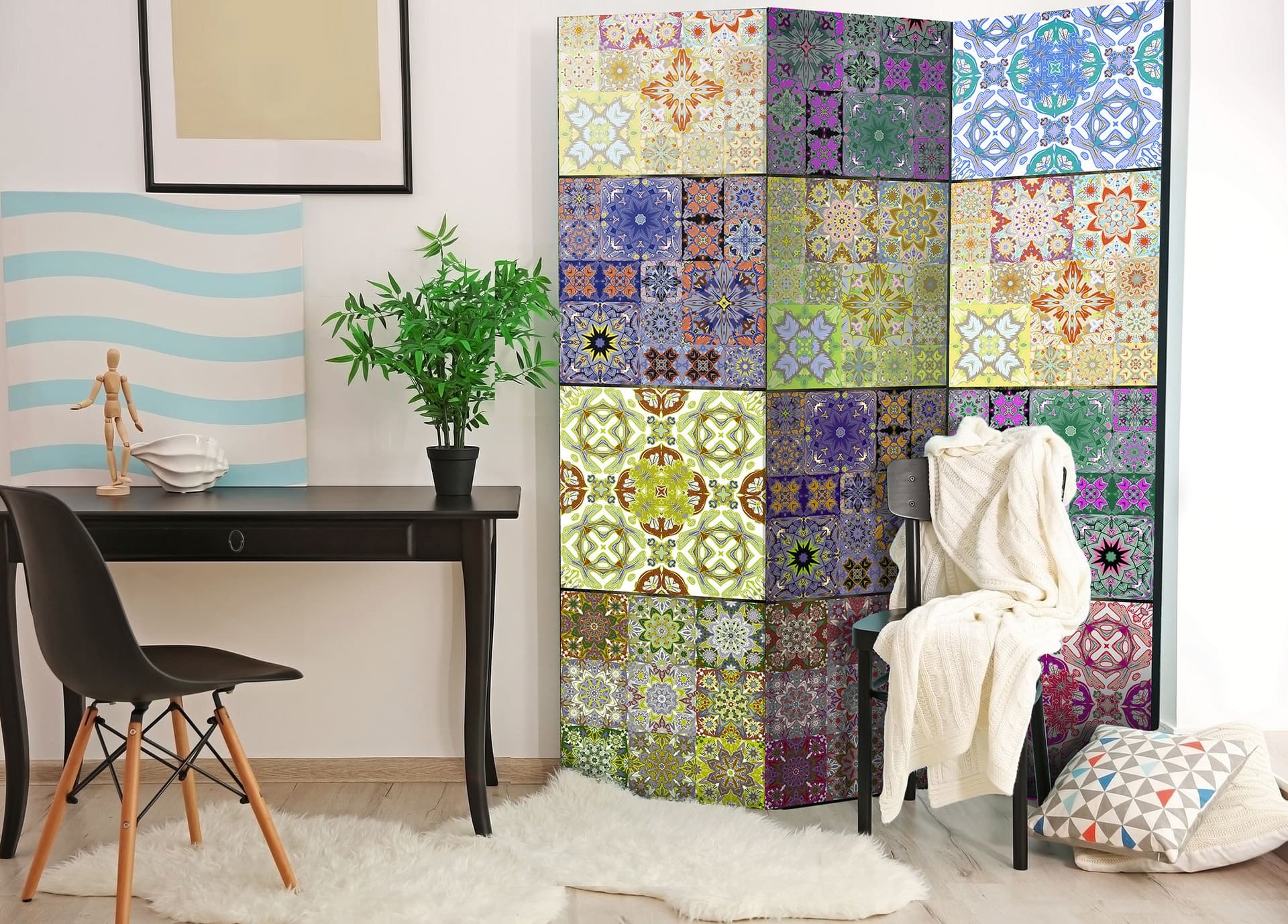 

Parawan 3-częściowy - Róg obfitości [Room Dividers] (rozmiar 135x172)