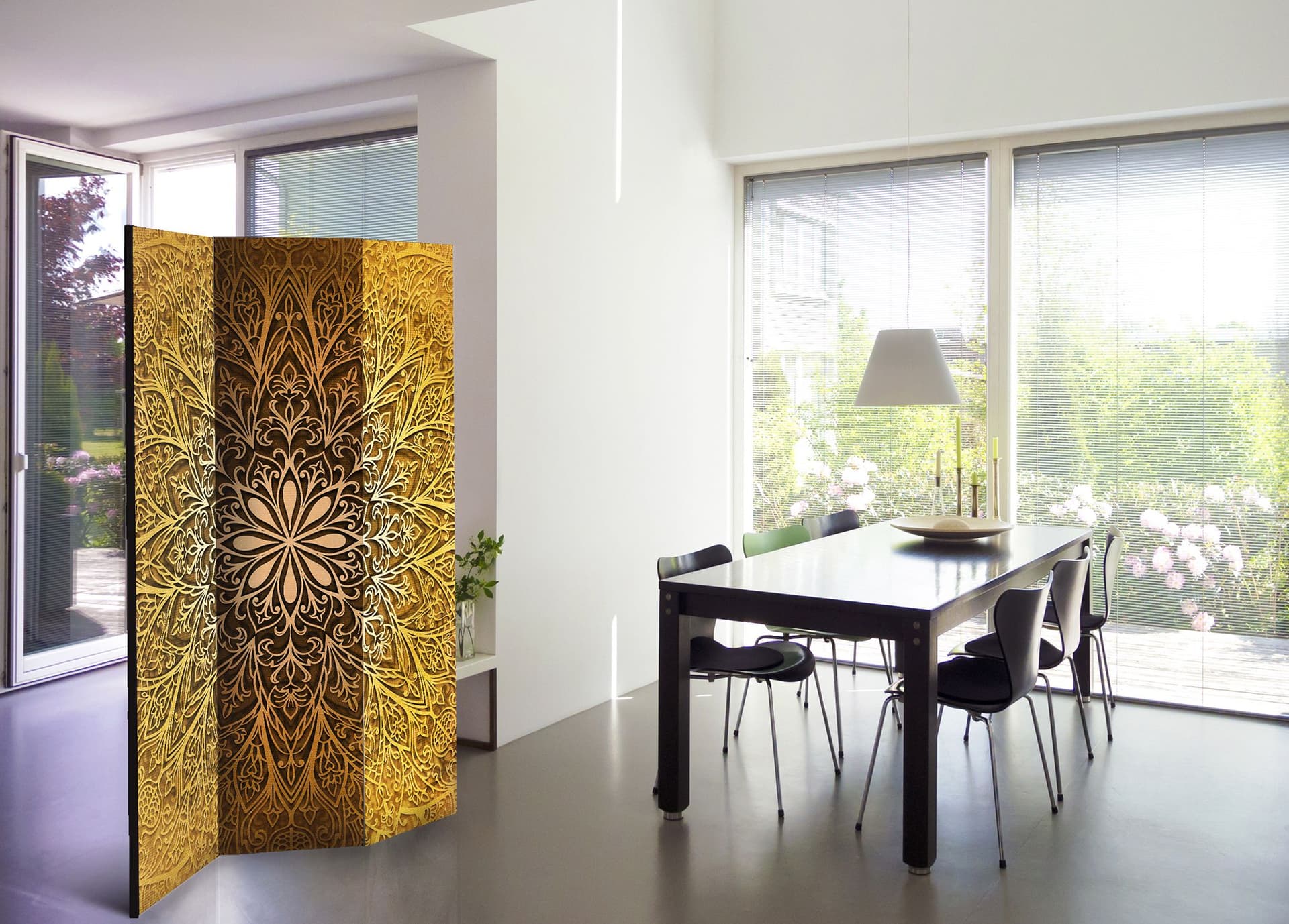 

Parawan 3-częściowy - Święty krąg [Room Dividers] (rozmiar 135x172)