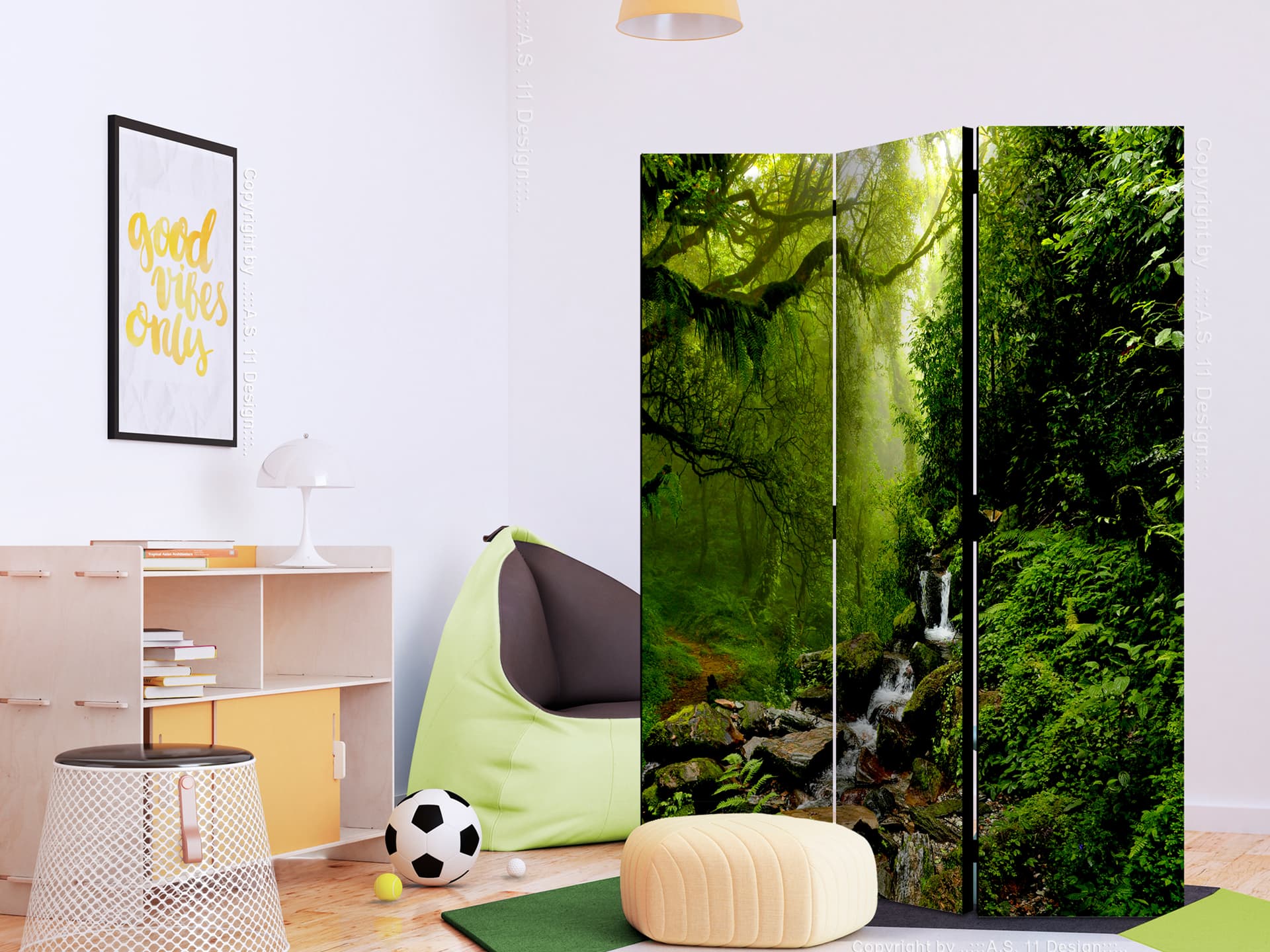 

Parawan 3-częściowy - Baśniowy las [Room Dividers] (rozmiar 135x172)