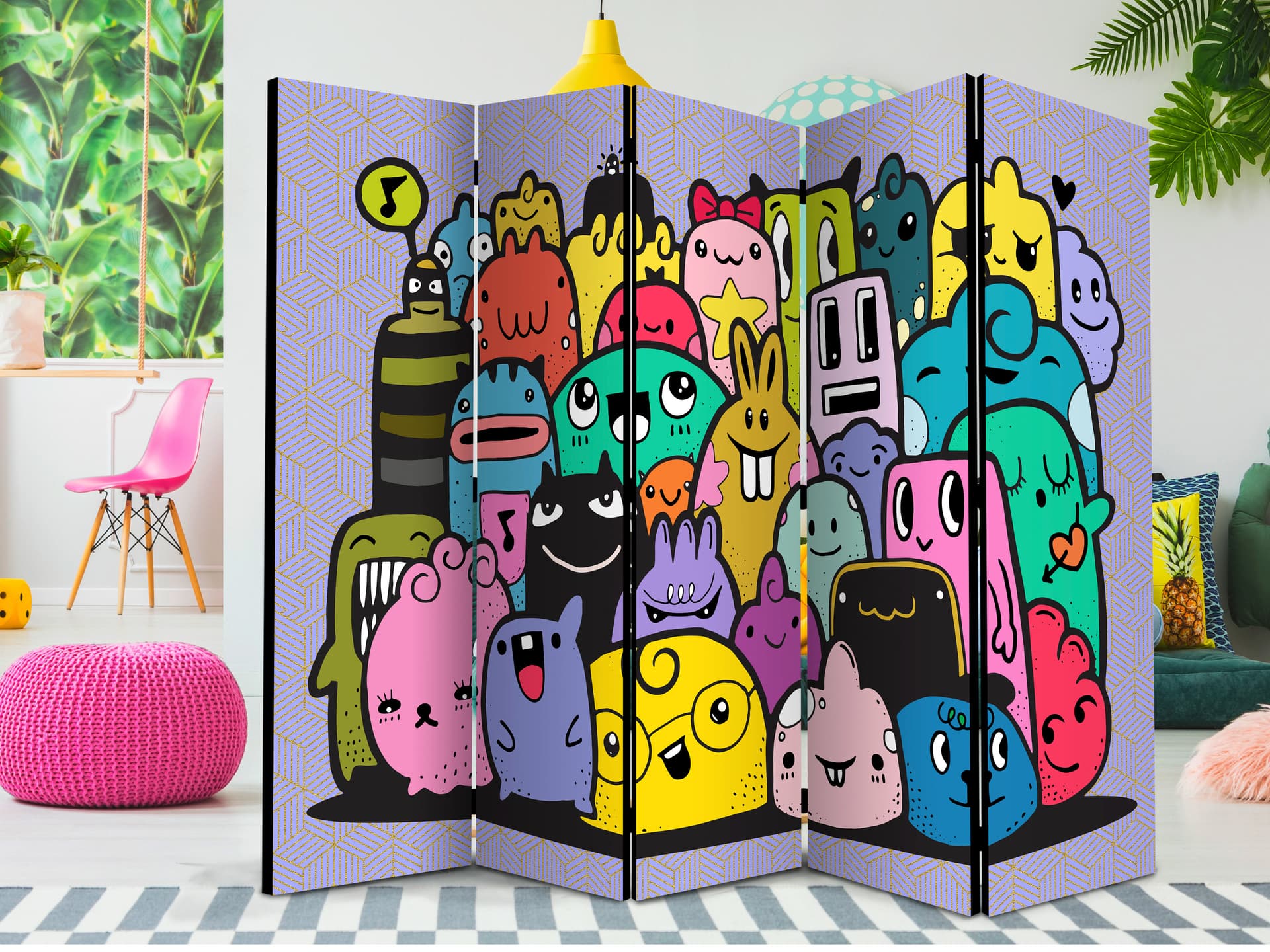 

Parawan 5-częściowy - Potwory z trzeciej C II [Room Dividers] (rozmiar 225x172)