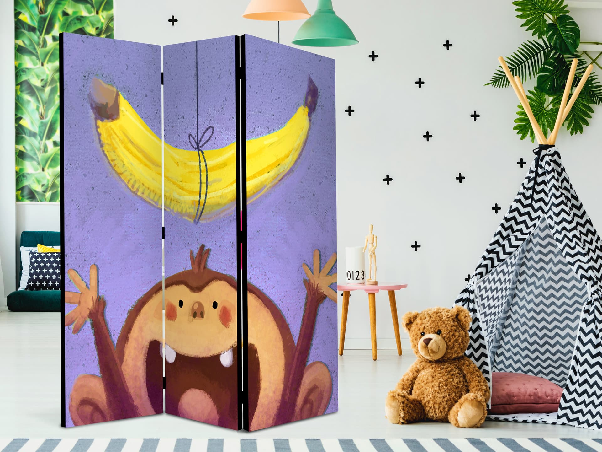 

Parawan 3-częściowy - Bananana [Room Dividers] (rozmiar 135x172)