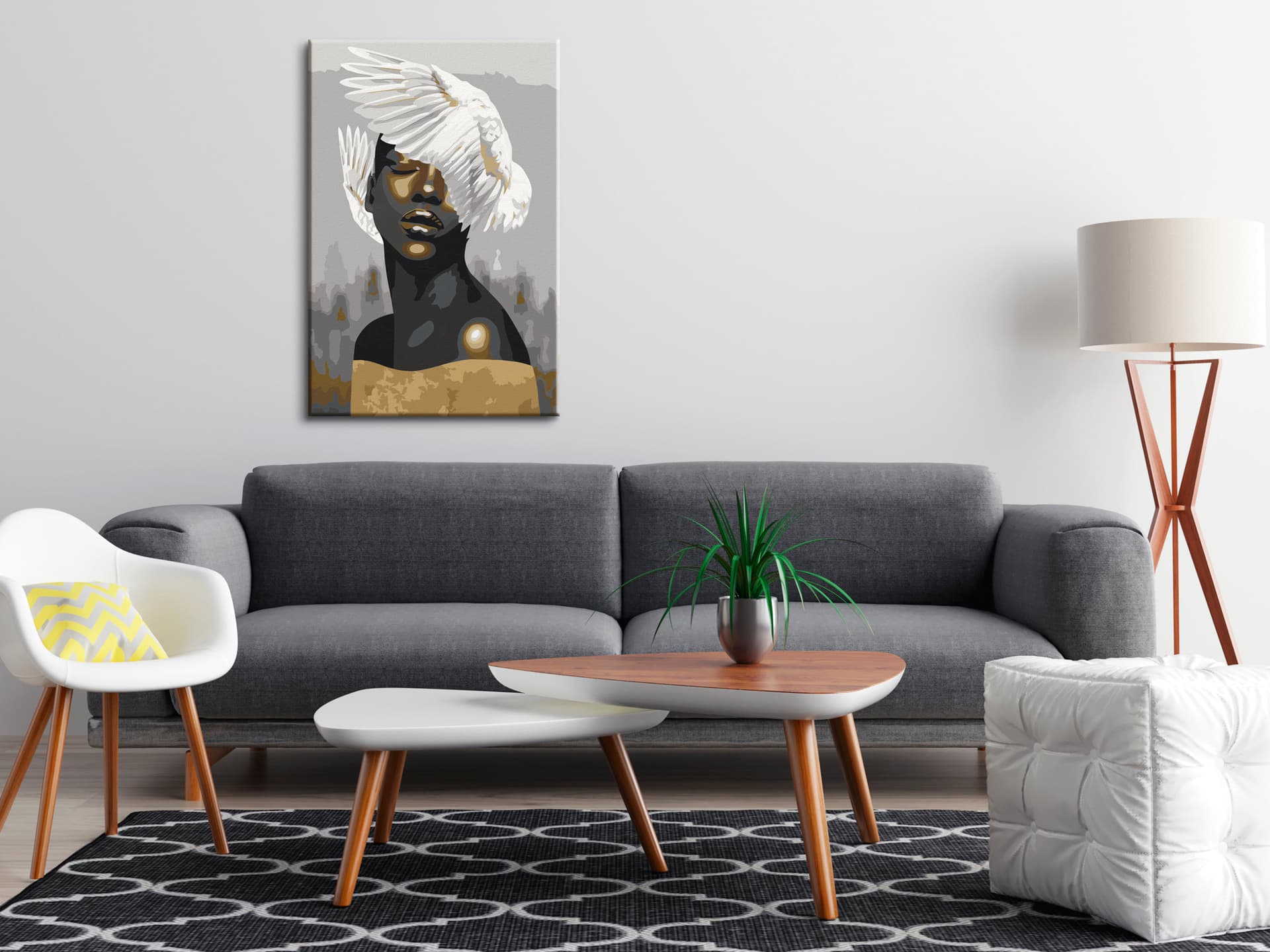 

Obraz do samodzielnego malowania - Skrzydła na głowie (rozmiar 40x60)