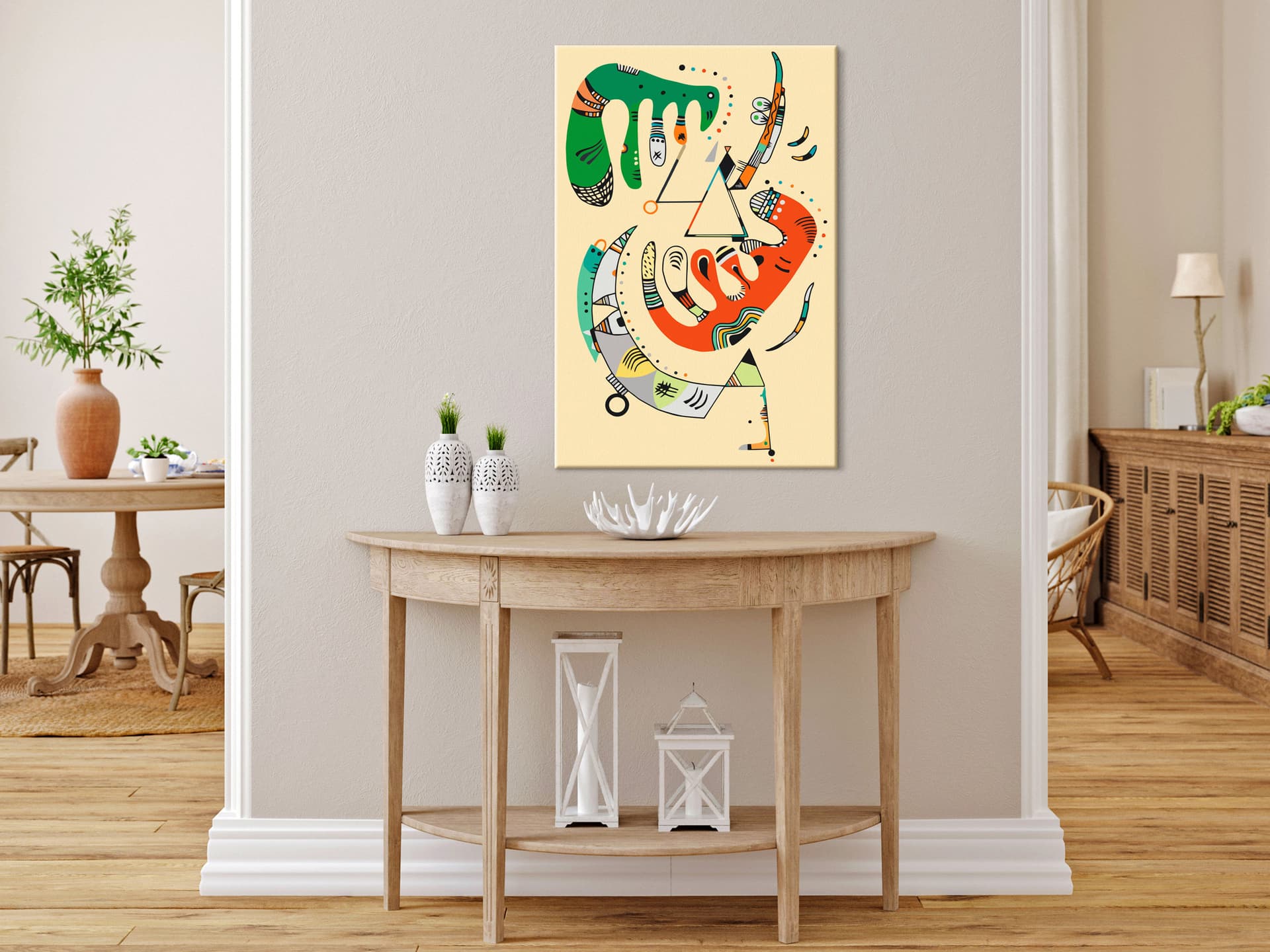 

Obraz do samodzielnego malowania - Vasily Kandinsky: Vert et rouge (rozmiar 40x60)