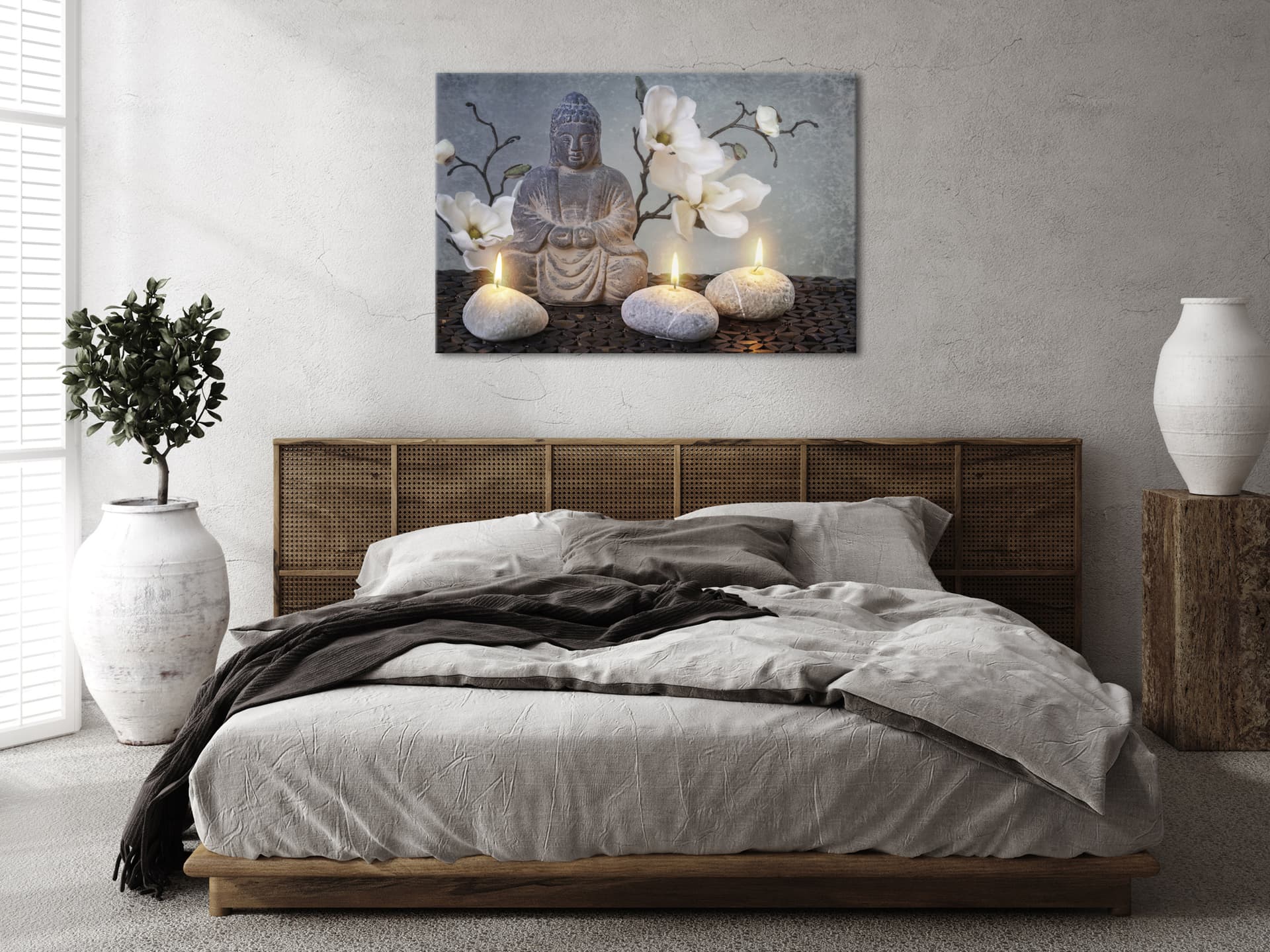 

Obraz - Budda i kamienie (1-częściowy) szeroki (rozmiar 120x80)