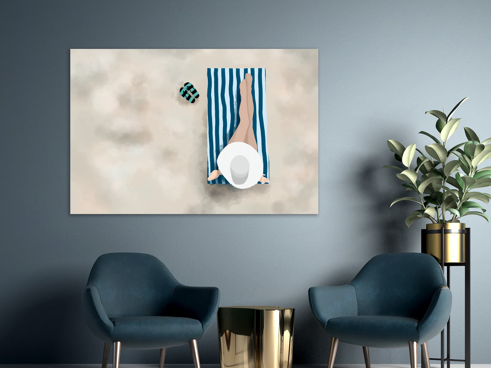 

Obraz - Dama na plaży (1-częściowy) szeroki (rozmiar 120x80)