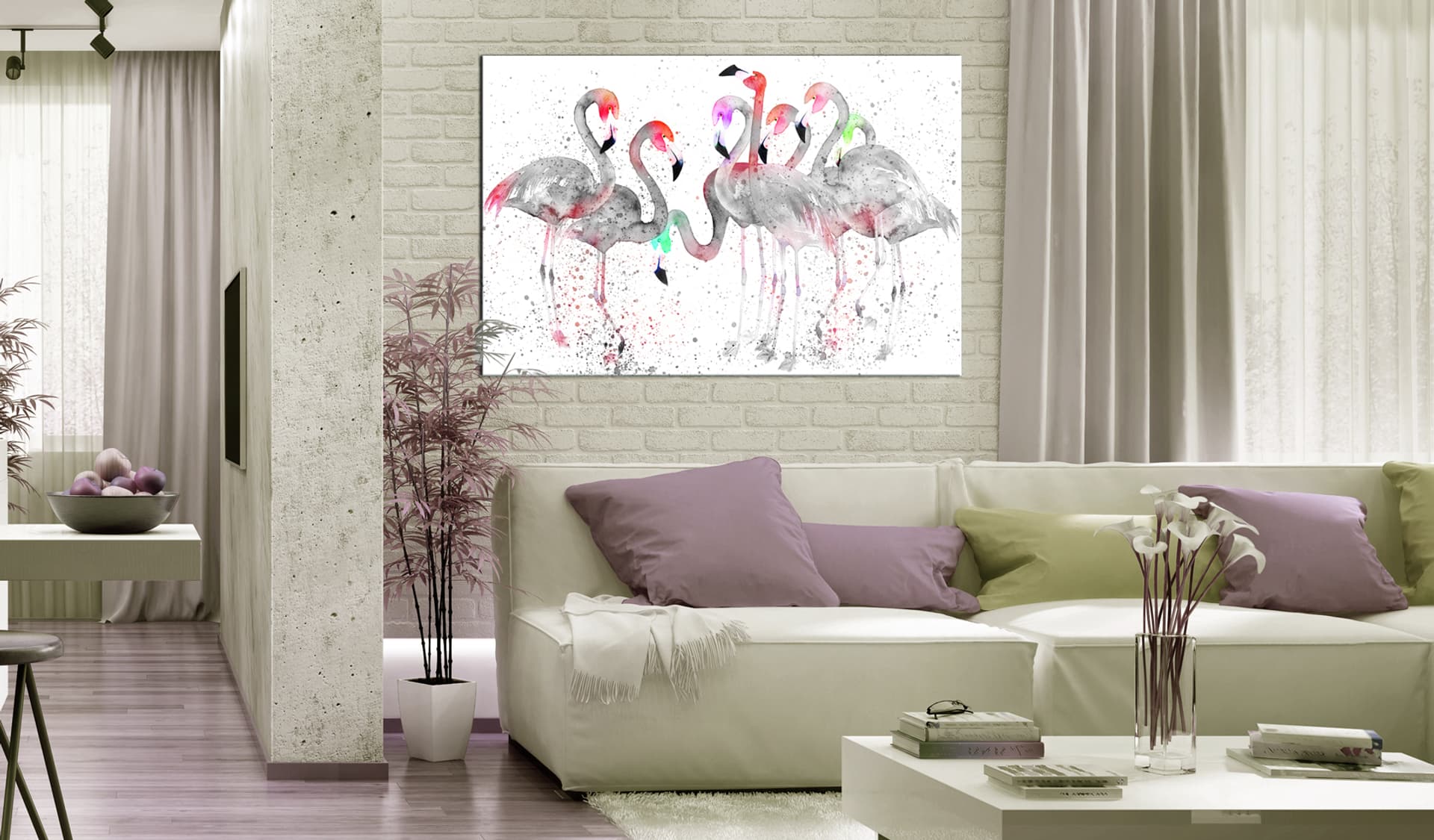 

Obraz - Taniec flamingów (rozmiar 90x60)