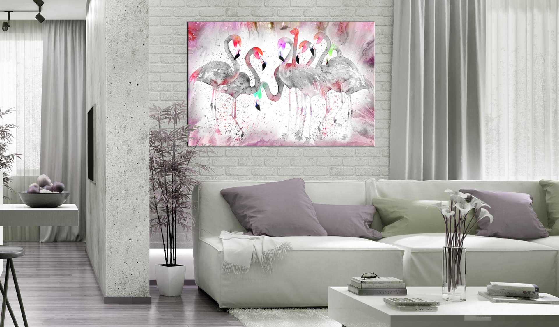 

Obraz - Rodzina flamingów (rozmiar 120x80)