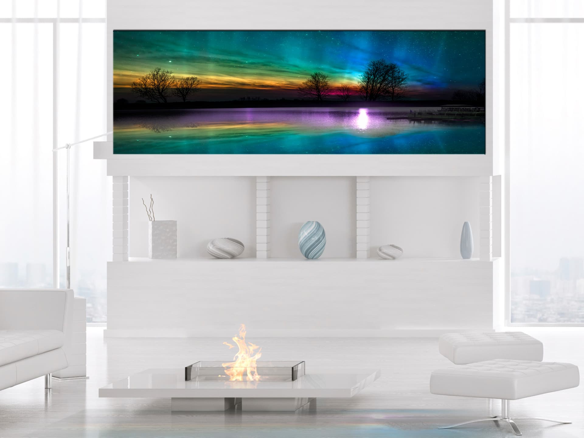 

Obraz - Tęczowa zorza (1-częściowy) wąski (rozmiar 120x40)