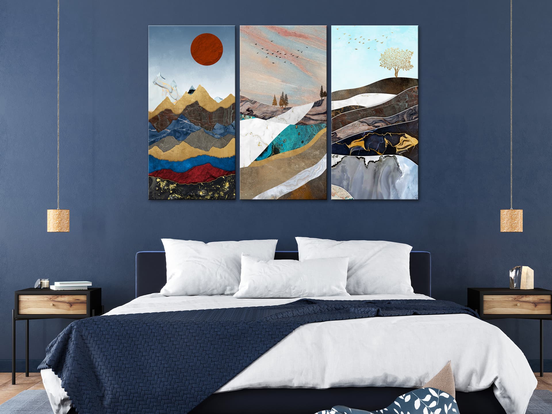 

Obraz - Panorama myśli (3-częściowy) (rozmiar 90x60)