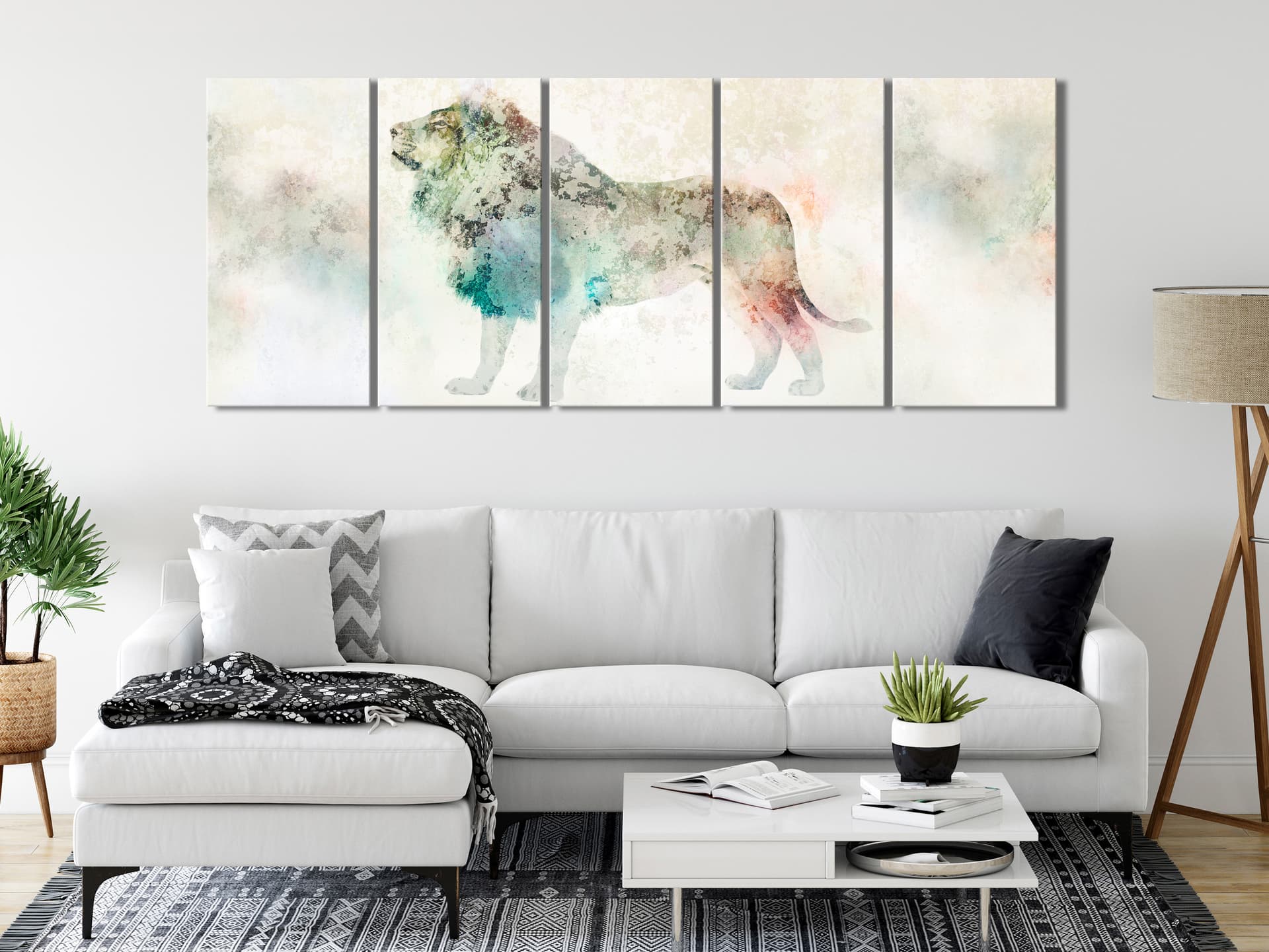 

Obraz - Kolorowy król (5-częściowy) wąski (rozmiar 225x90)
