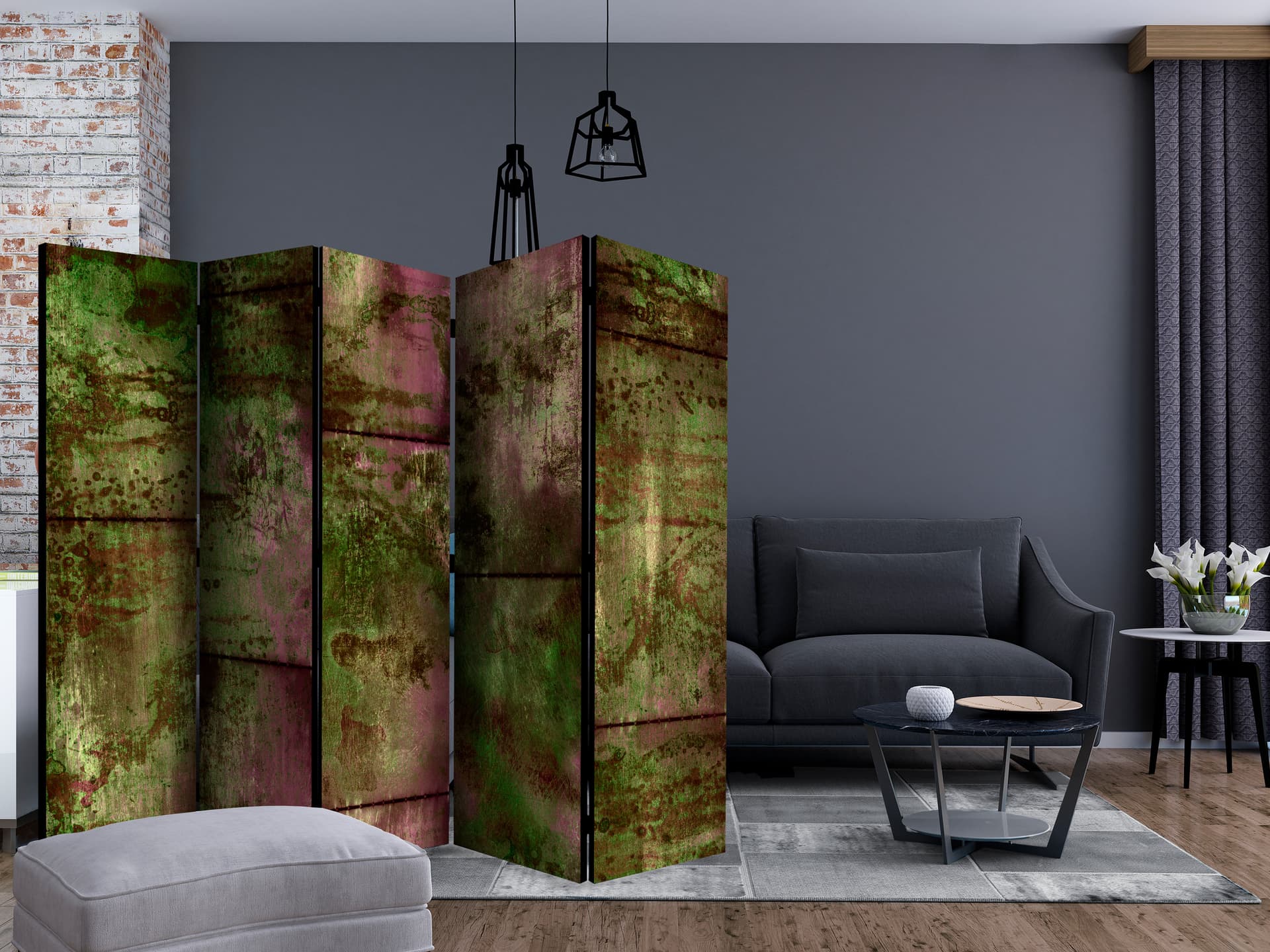 

Parawan 5-częściowy - Żyjąca ściana II [Room Dividers] (rozmiar 225x172)