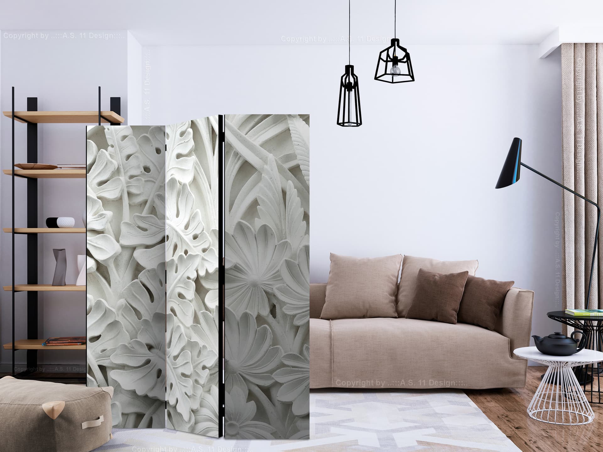 

Parawan 3-częściowy - Kunszt natury [Room Dividers] (rozmiar 135x172)