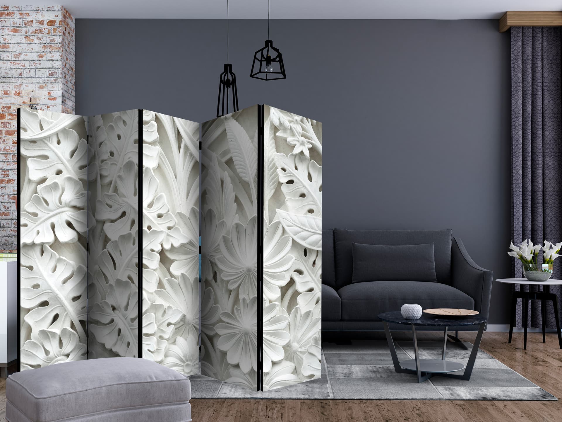 

Parawan 5-częściowy - Kunszt natury II [Room Dividers] (rozmiar 225x172)