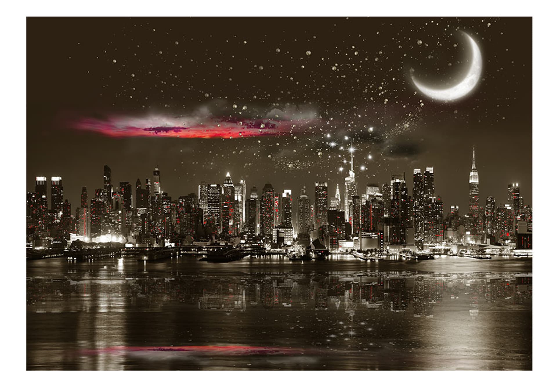

Fototapeta - Gwiezdna noc nad NY (rozmiar 400x280)