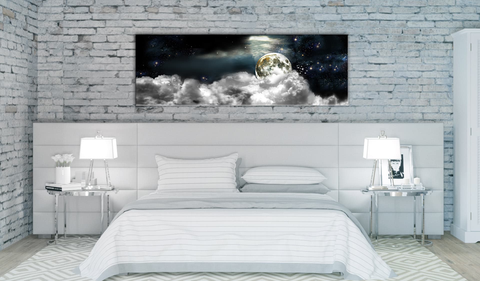 

Obraz - Księżyc w chmurach (rozmiar 120x40)