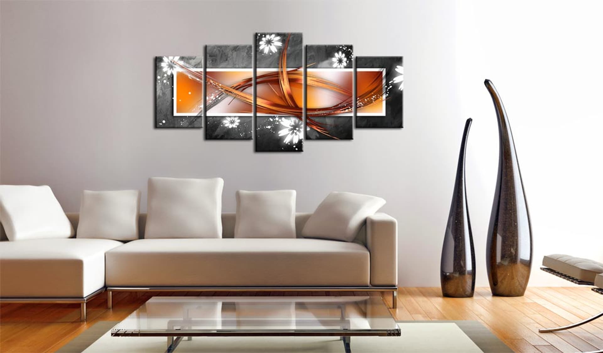 

Obraz - Kwiaty i abstrakcja (rozmiar 200x100)