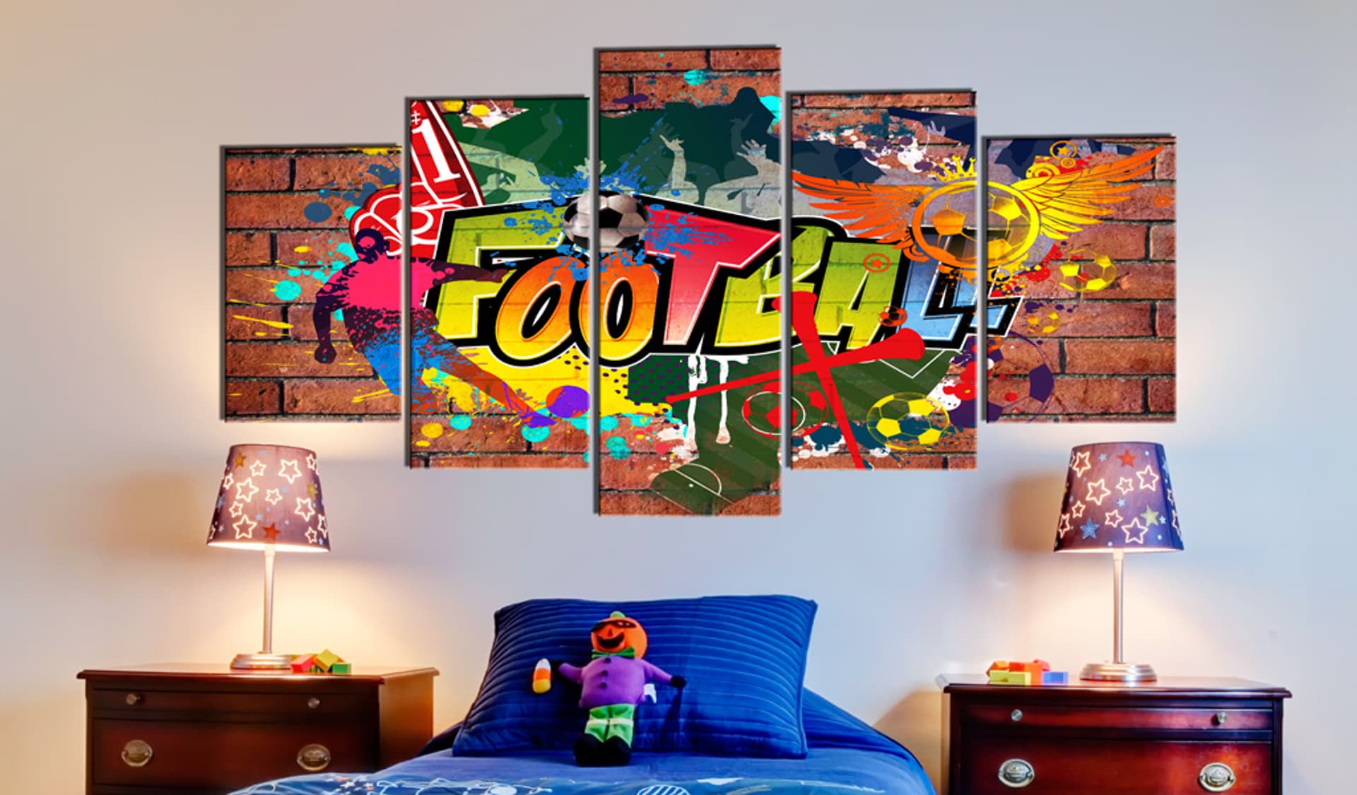 

Obraz - piłka nożna (graffiti) (rozmiar 225x112.5)
