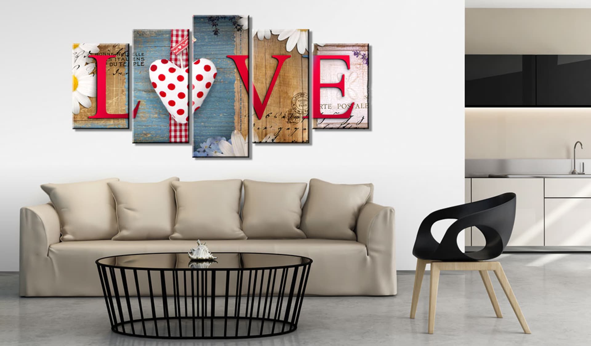 

Obraz - LOVE - handmade (rozmiar 225x112.5)