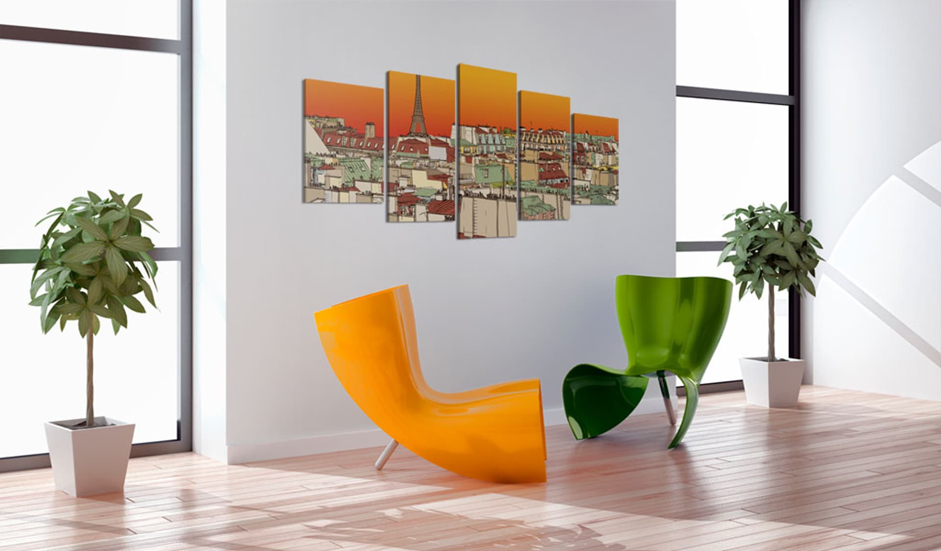 

Obraz - Paryskie niebo w kolorze pomarańczy (rozmiar 225x112.5)