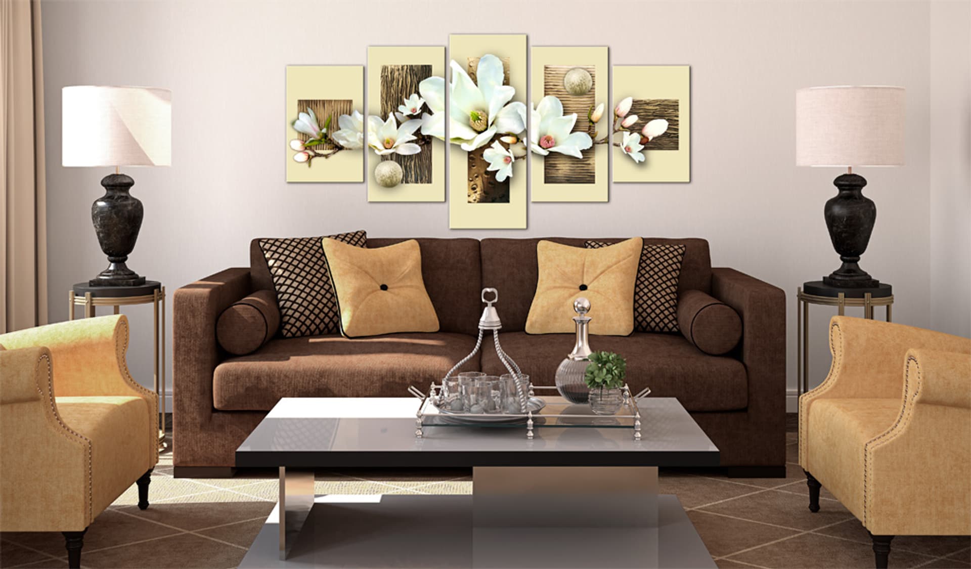 

Obraz - Tekstura i magnolia (rozmiar 225x112.5)