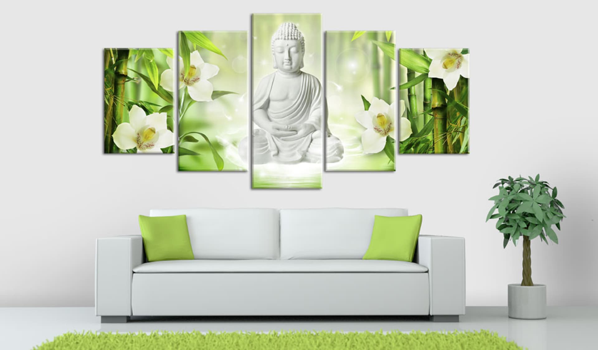 

Obraz - Budda i jaśmin (rozmiar 200x100)