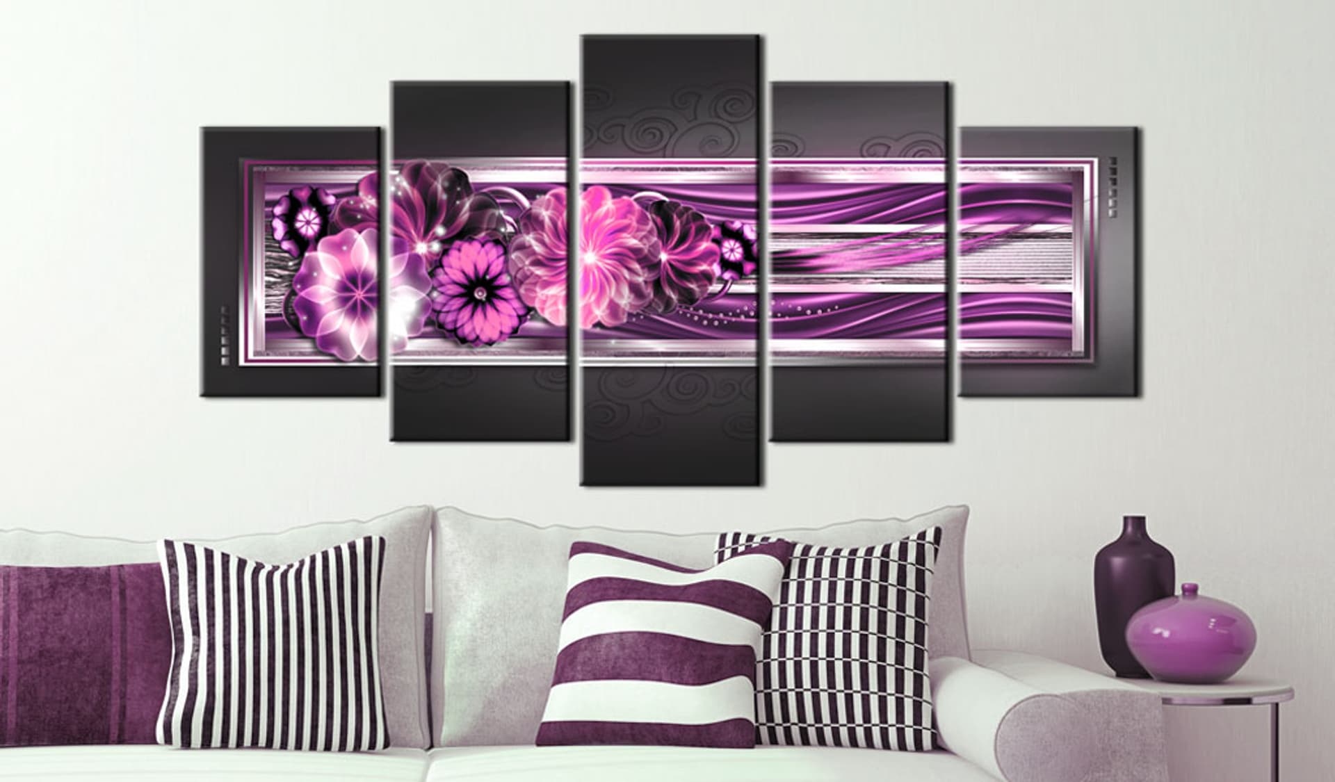 

Obraz - In pink waves (rozmiar 200x100)