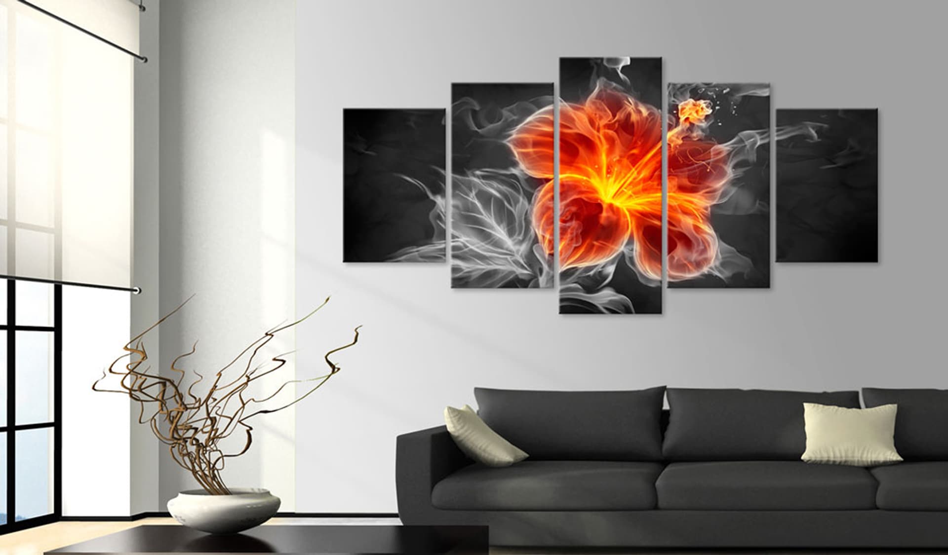 

Obraz - Smoky flower (rozmiar 200x100)