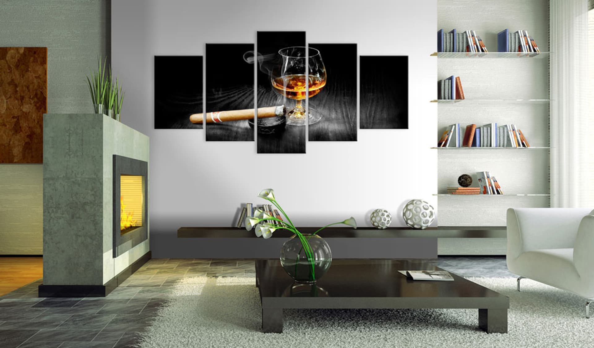 

Obraz - Moment of glory - black and white (rozmiar 200x100)