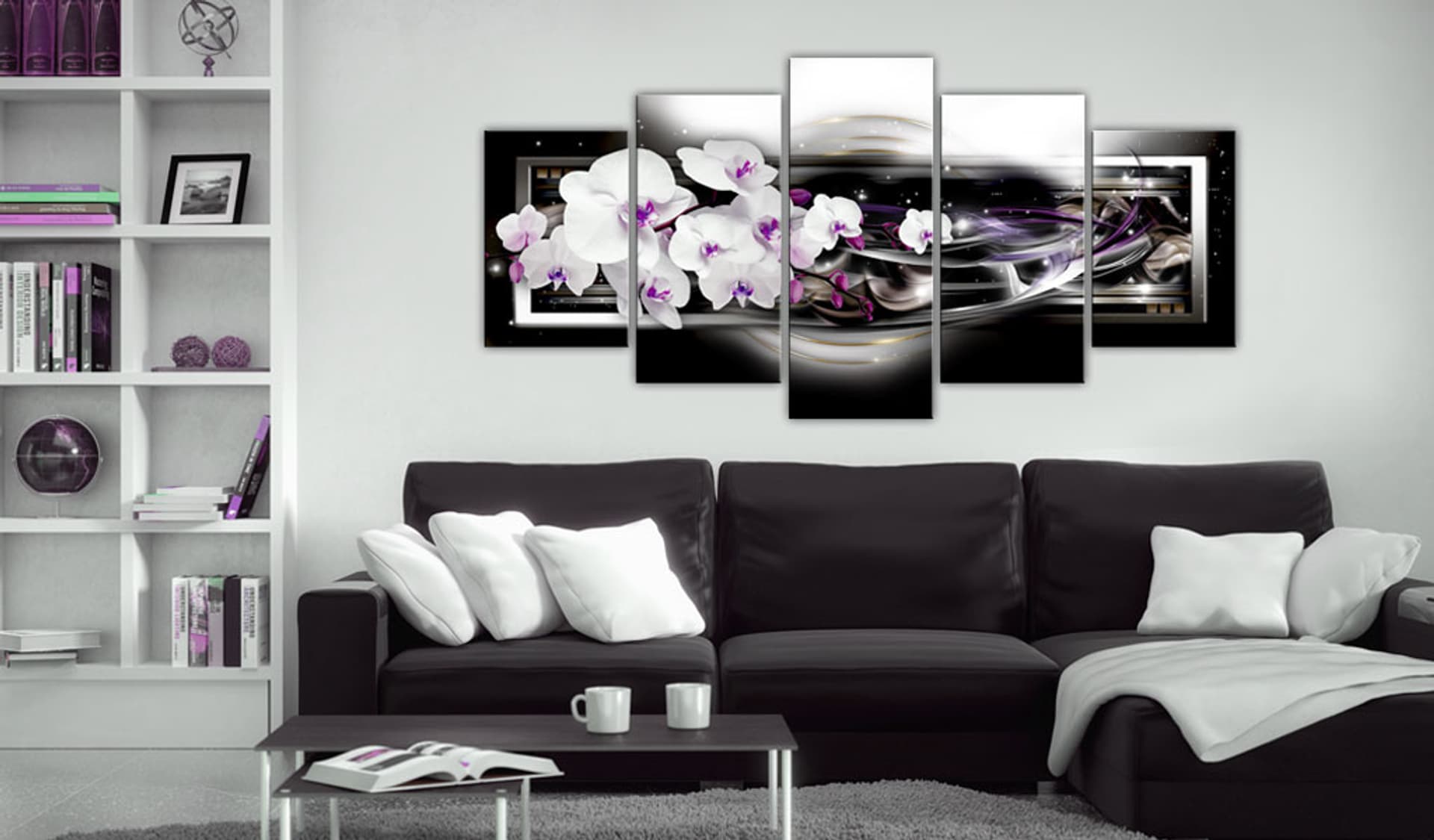 

Obraz - Orchidee na czarnym tle (rozmiar 200x100)