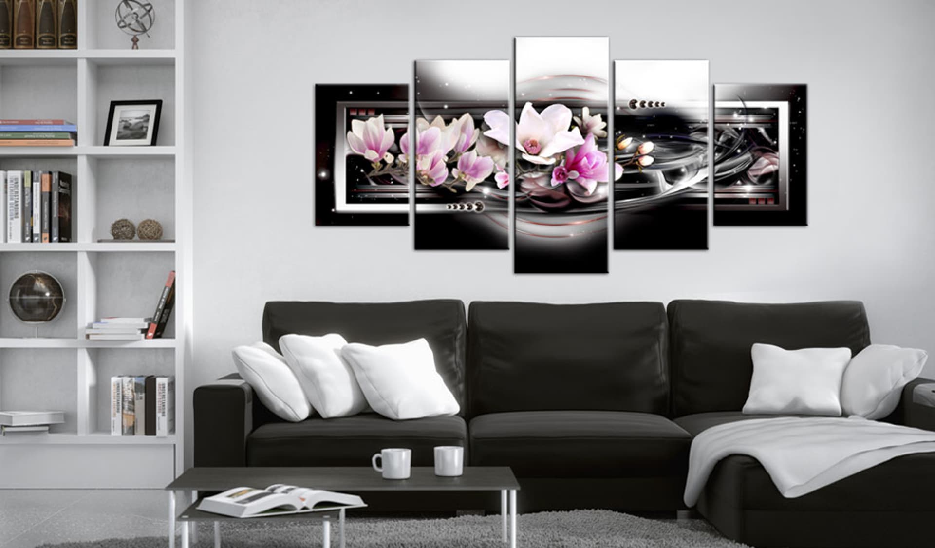 

Obraz - Magnolie na czarnym tle (rozmiar 225x112.5)