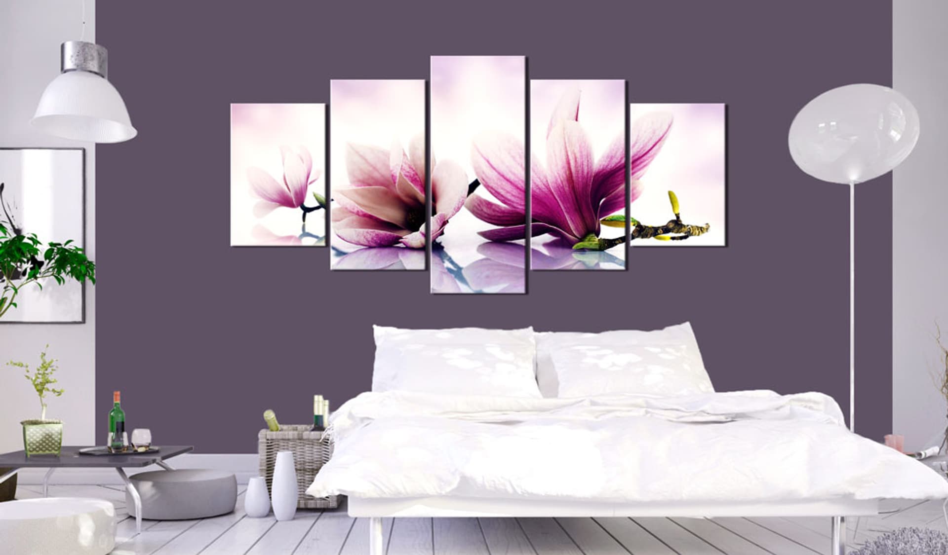 

Obraz - Różowe kwiaty: magnolie (rozmiar 225x112.5)