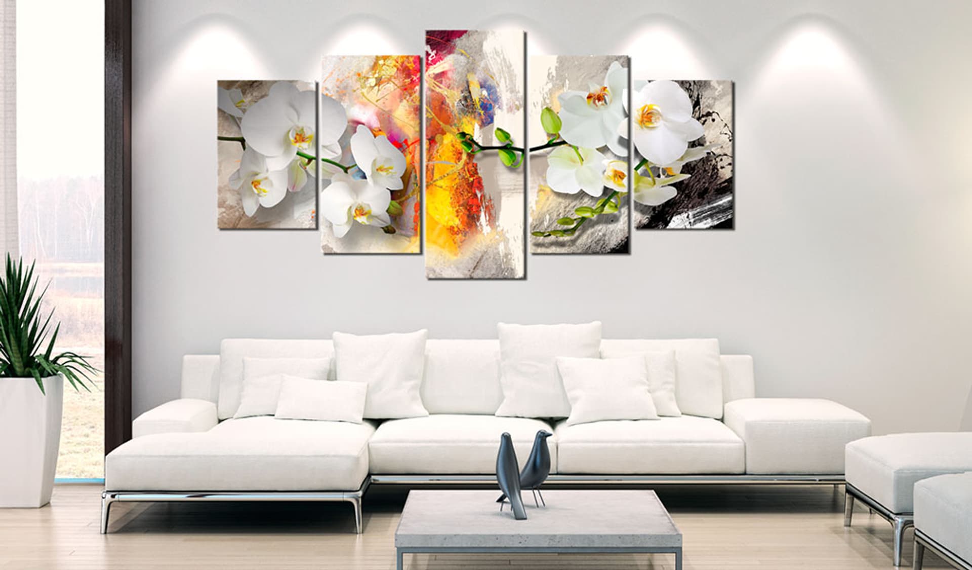 

Obraz - Orchidea i kolory (rozmiar 100x50)
