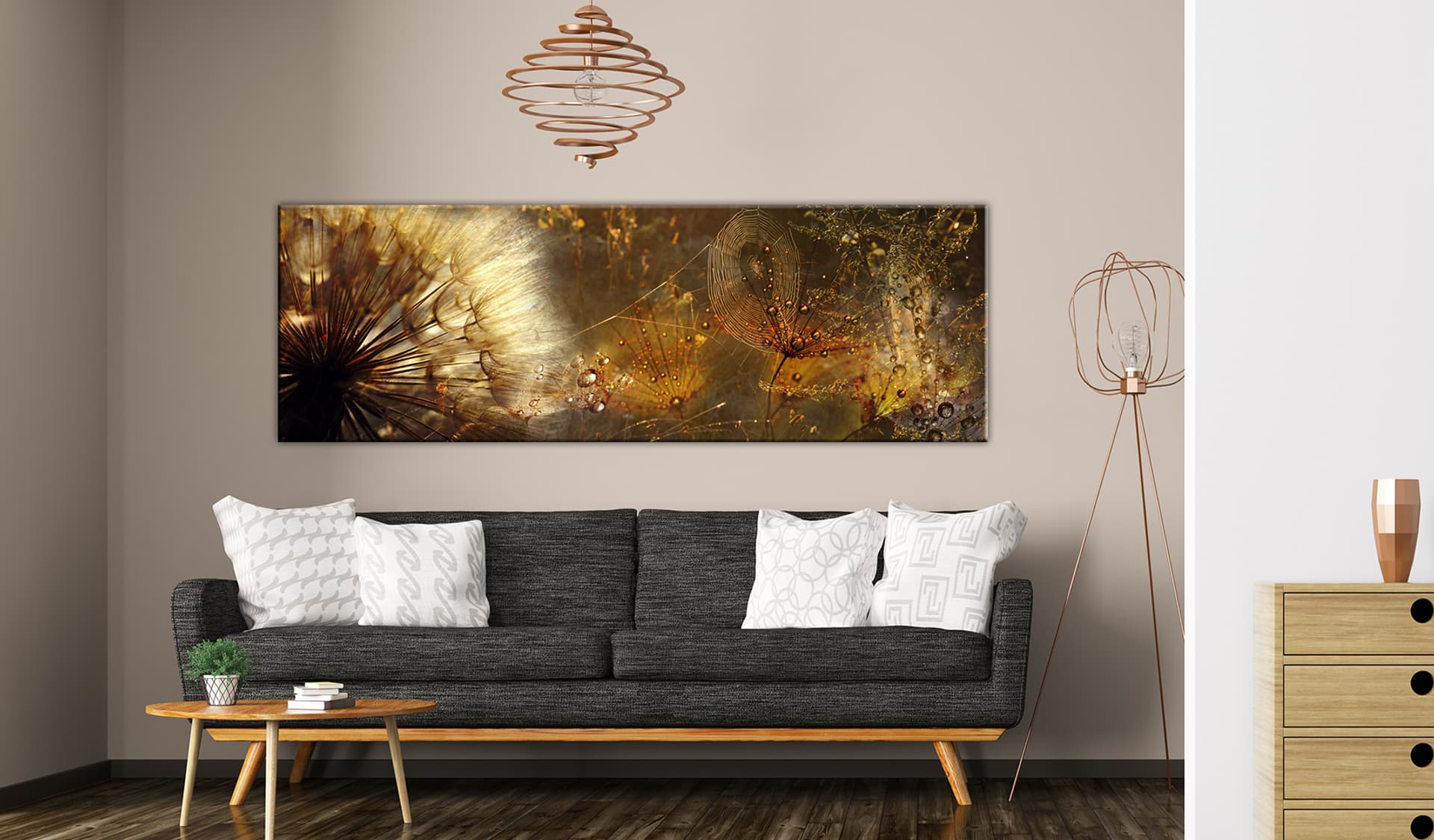 

Obraz - Bursztynowy poranek (rozmiar 150x50)