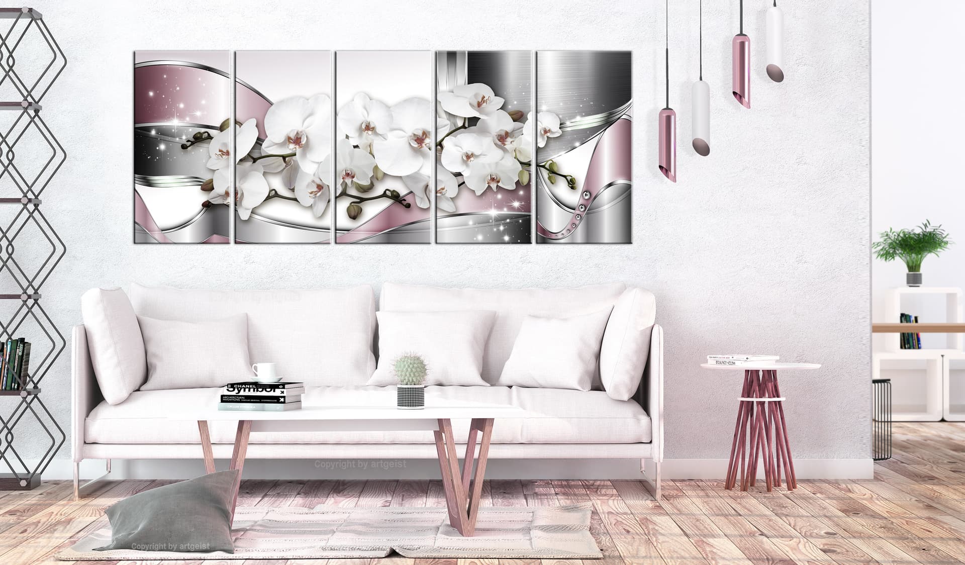 

Obraz - Lśniące orchidee (rozmiar 200x80)