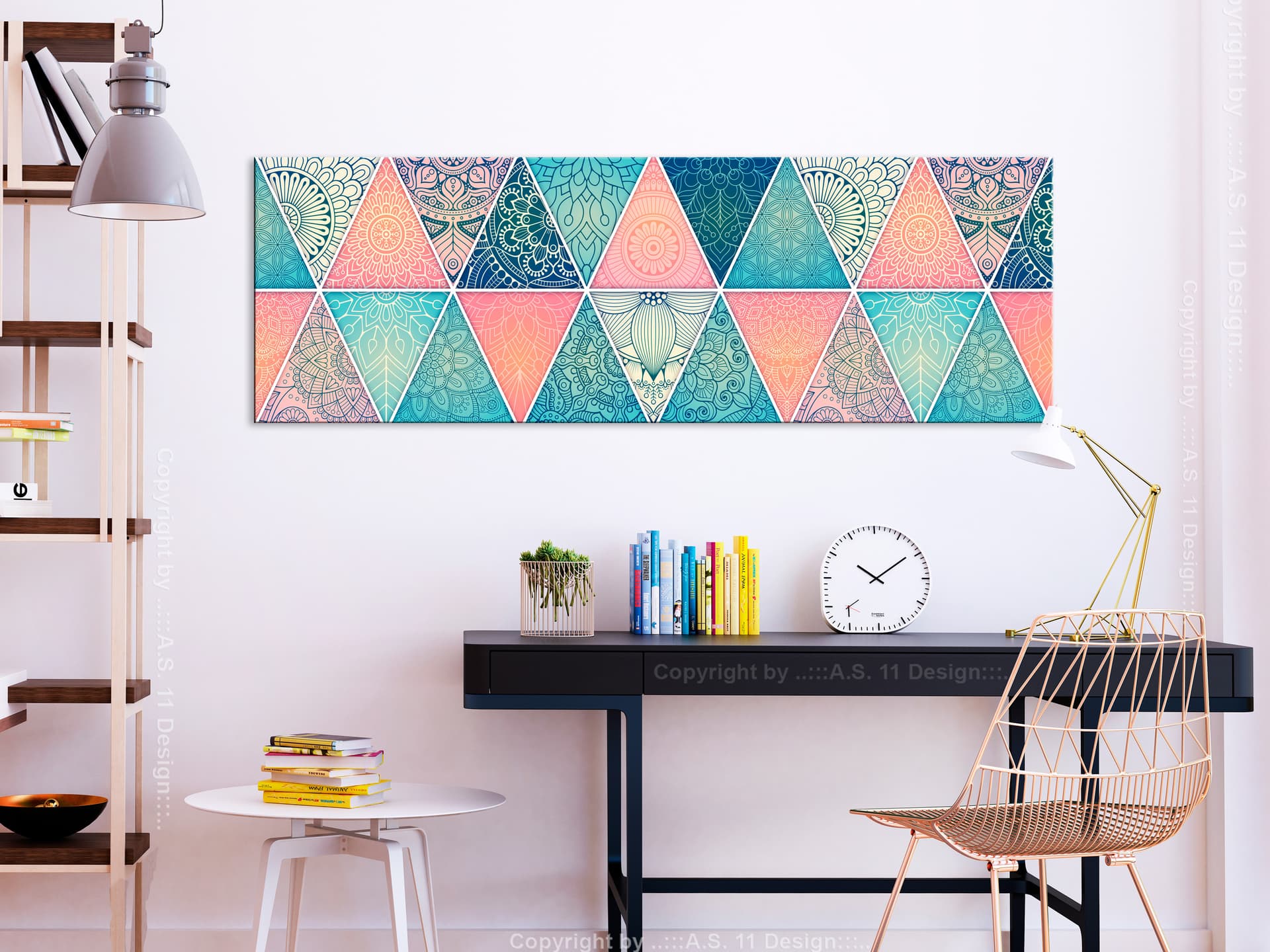 

Obraz - Orientalne trójkąty (1-częściowy) wąski (rozmiar 150x50)