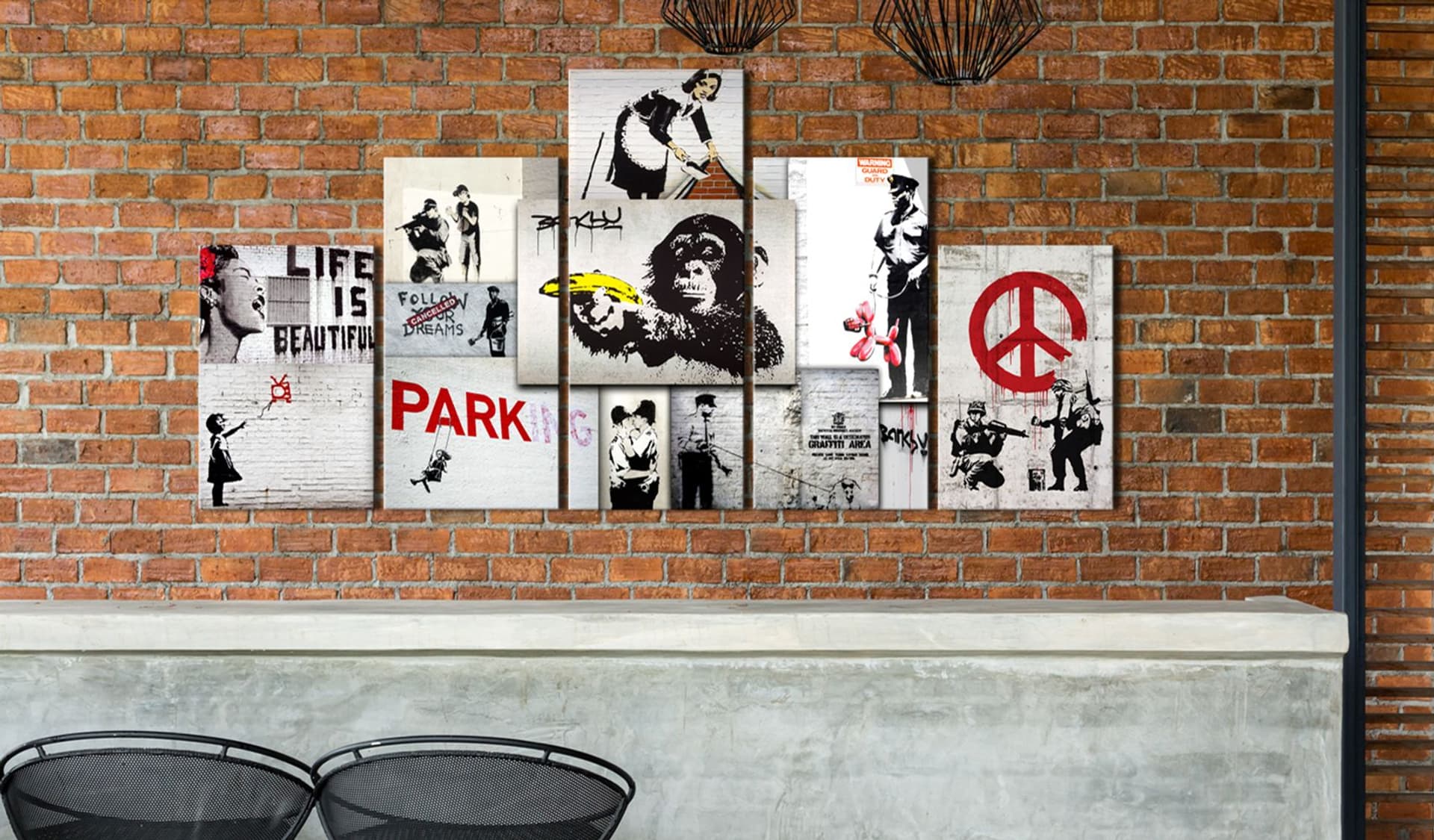 

Obraz - Street Crimes: Banksy Art (rozmiar 100x50)