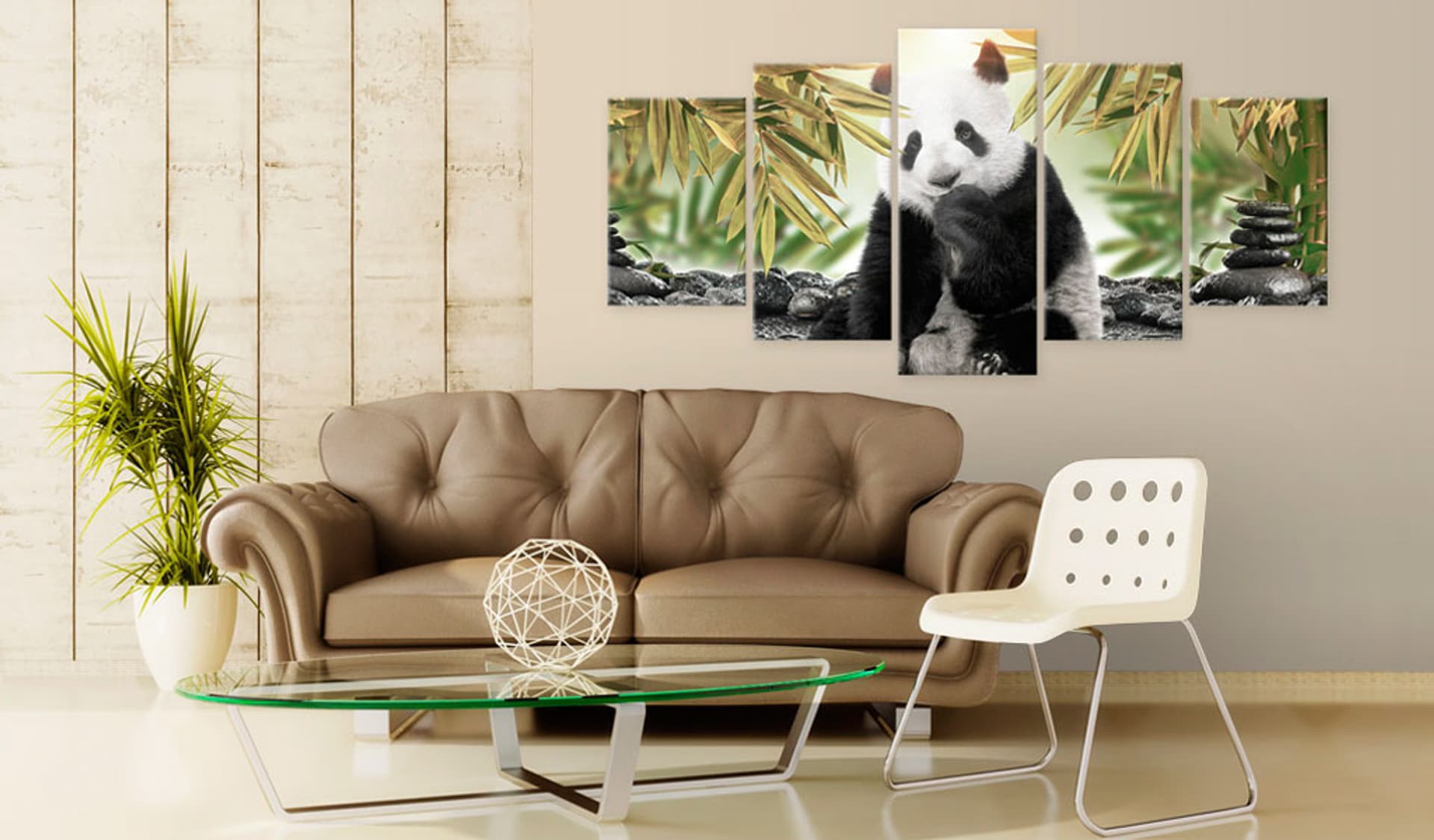 

Obraz - Uroczy miś panda (rozmiar 100x50)