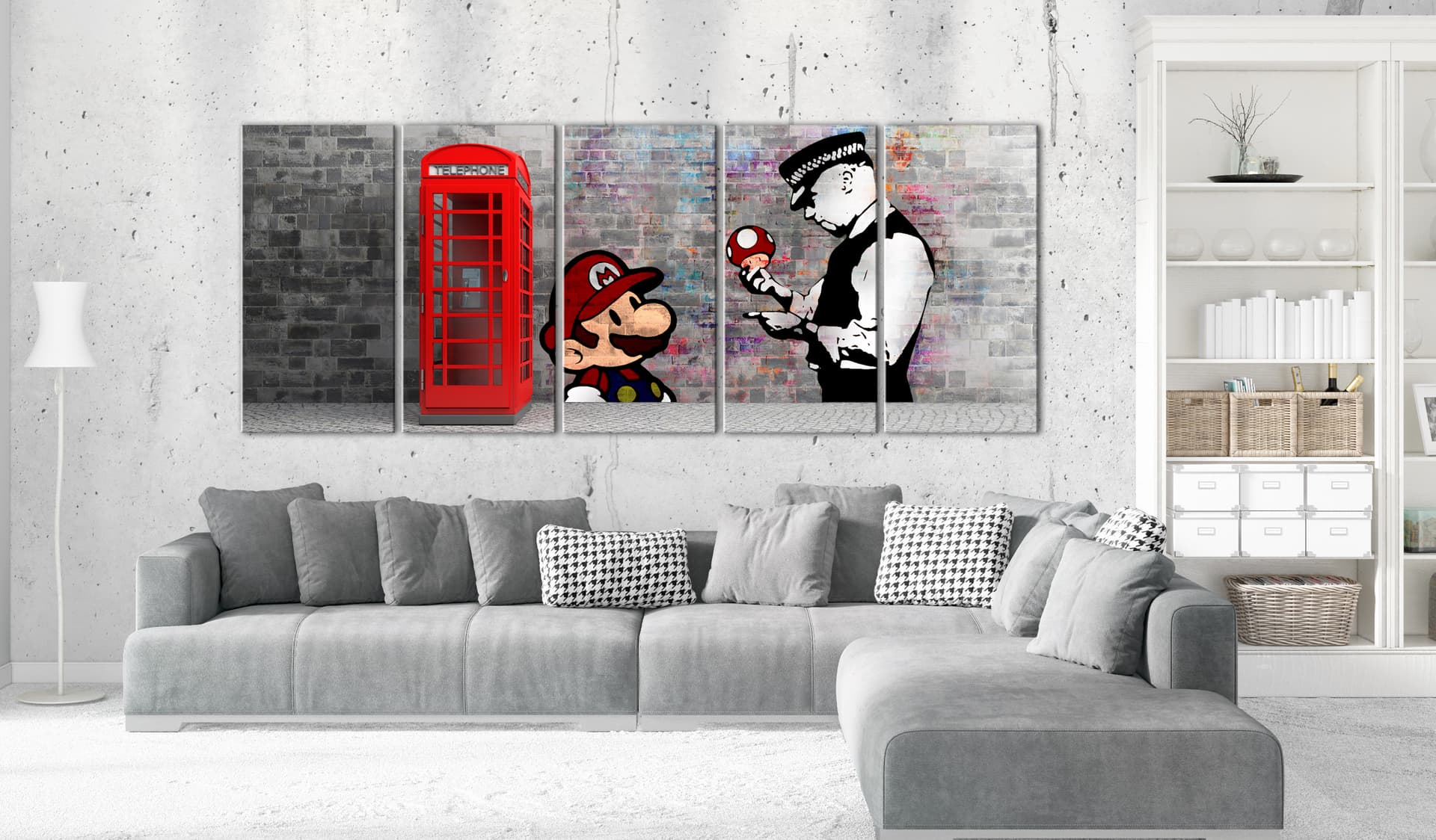 

Obraz - Ceglane graffiti I (rozmiar 200x80)