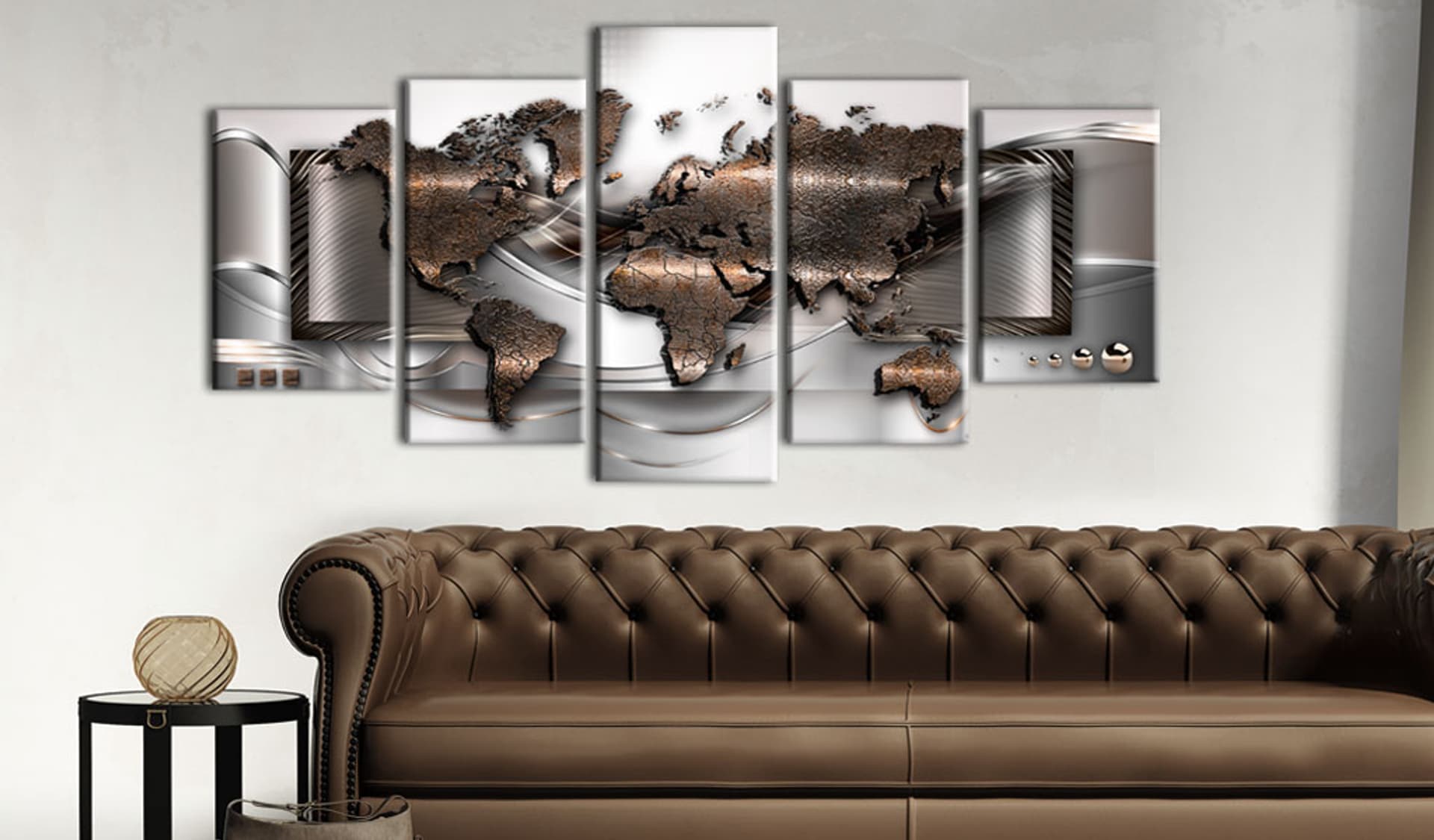 

Obraz - Perłowa mapa (rozmiar 100x50)