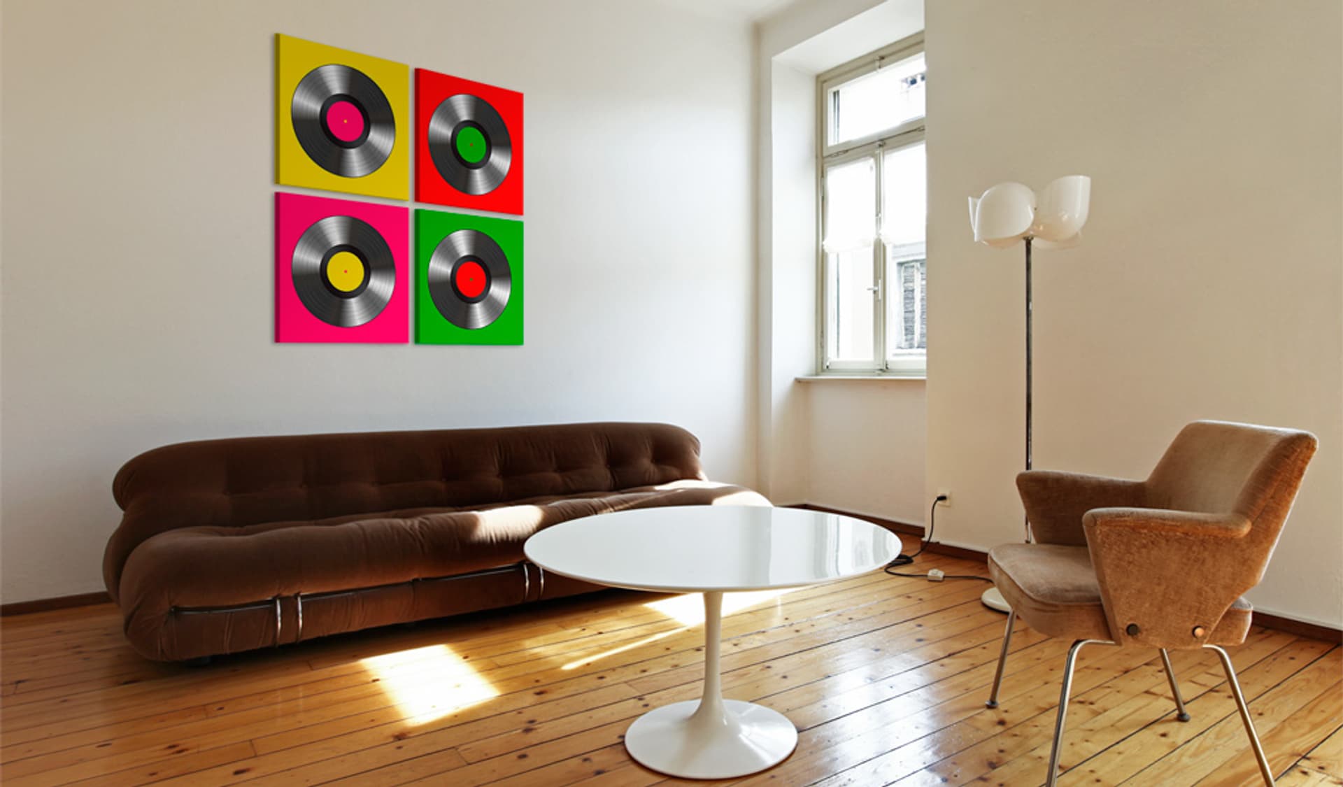 

Obraz - Winyle: Pop art (rozmiar 60x60)