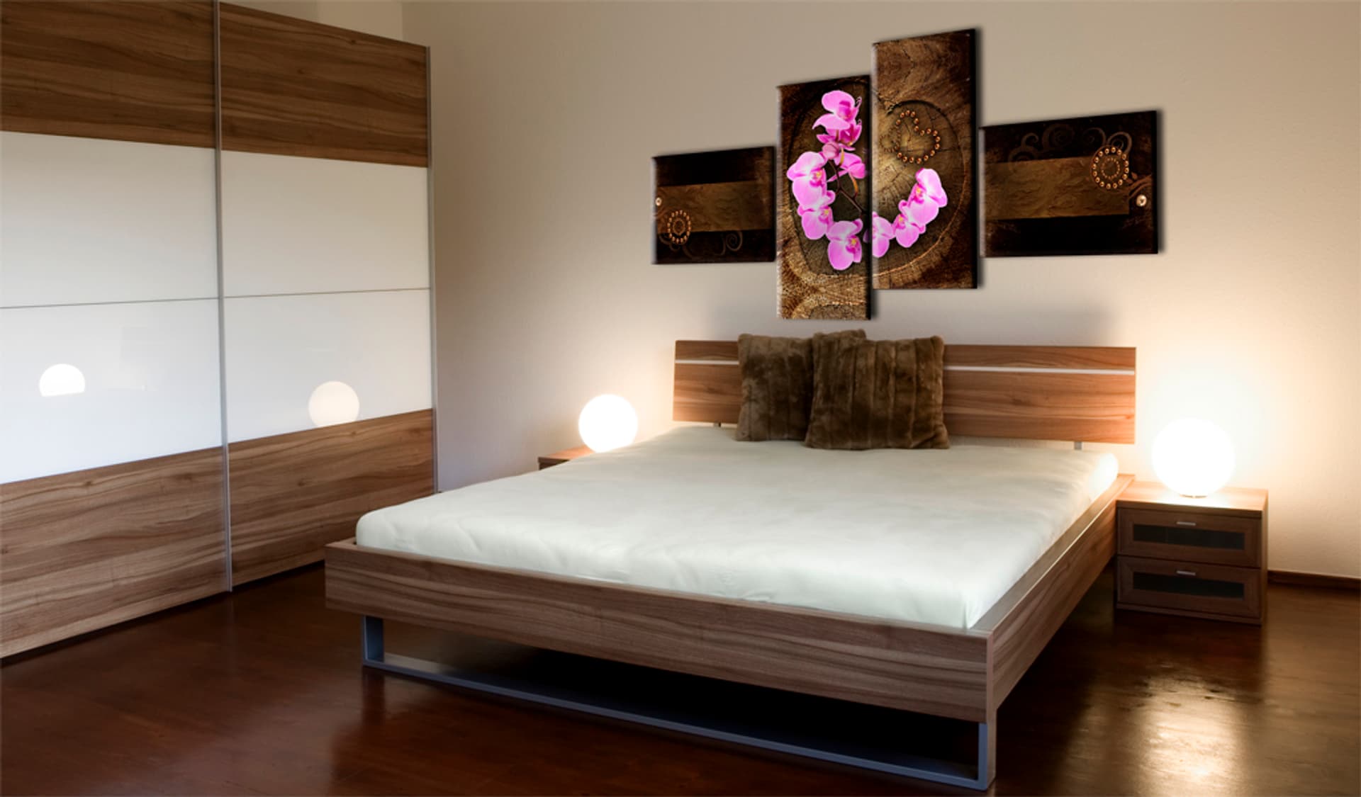

Obraz - Orchidea i drewno (rozmiar 100x45)