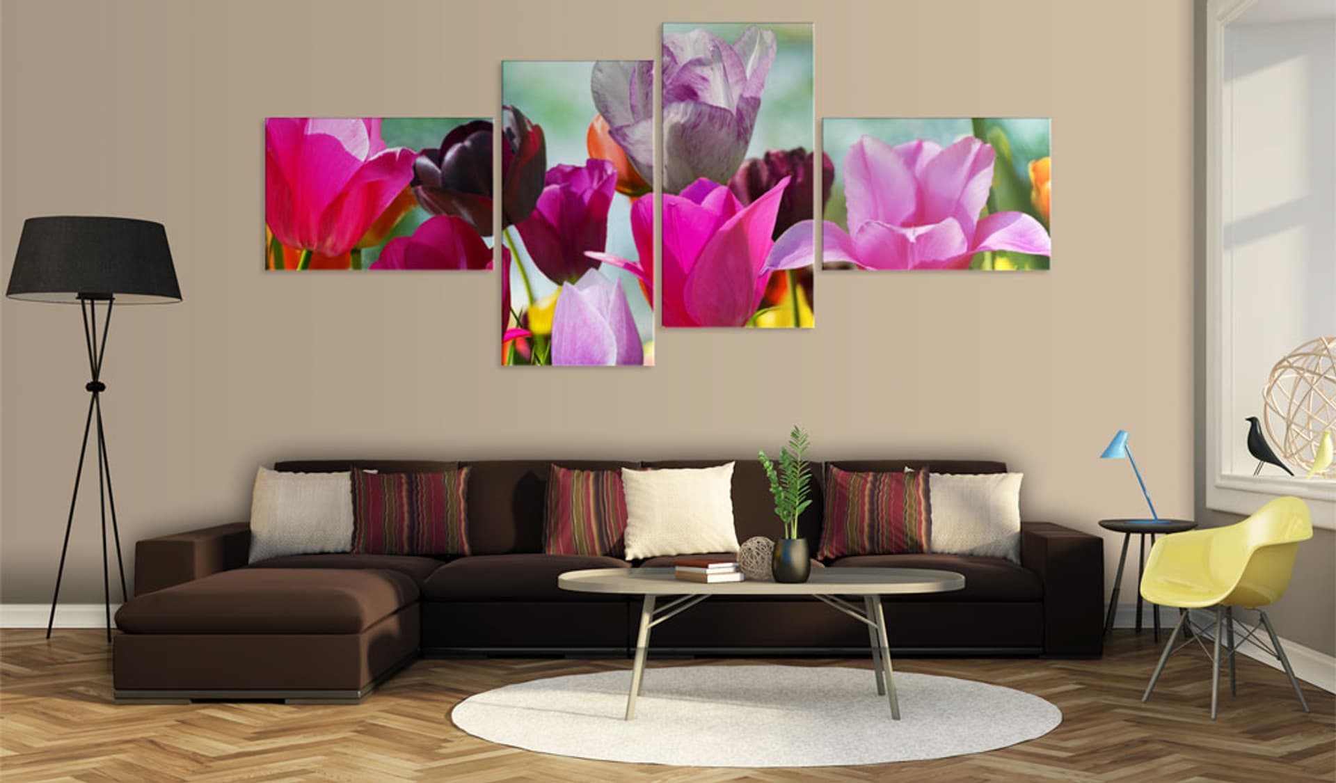 

Obraz - Czar różowych tulipanów (rozmiar 200x90)