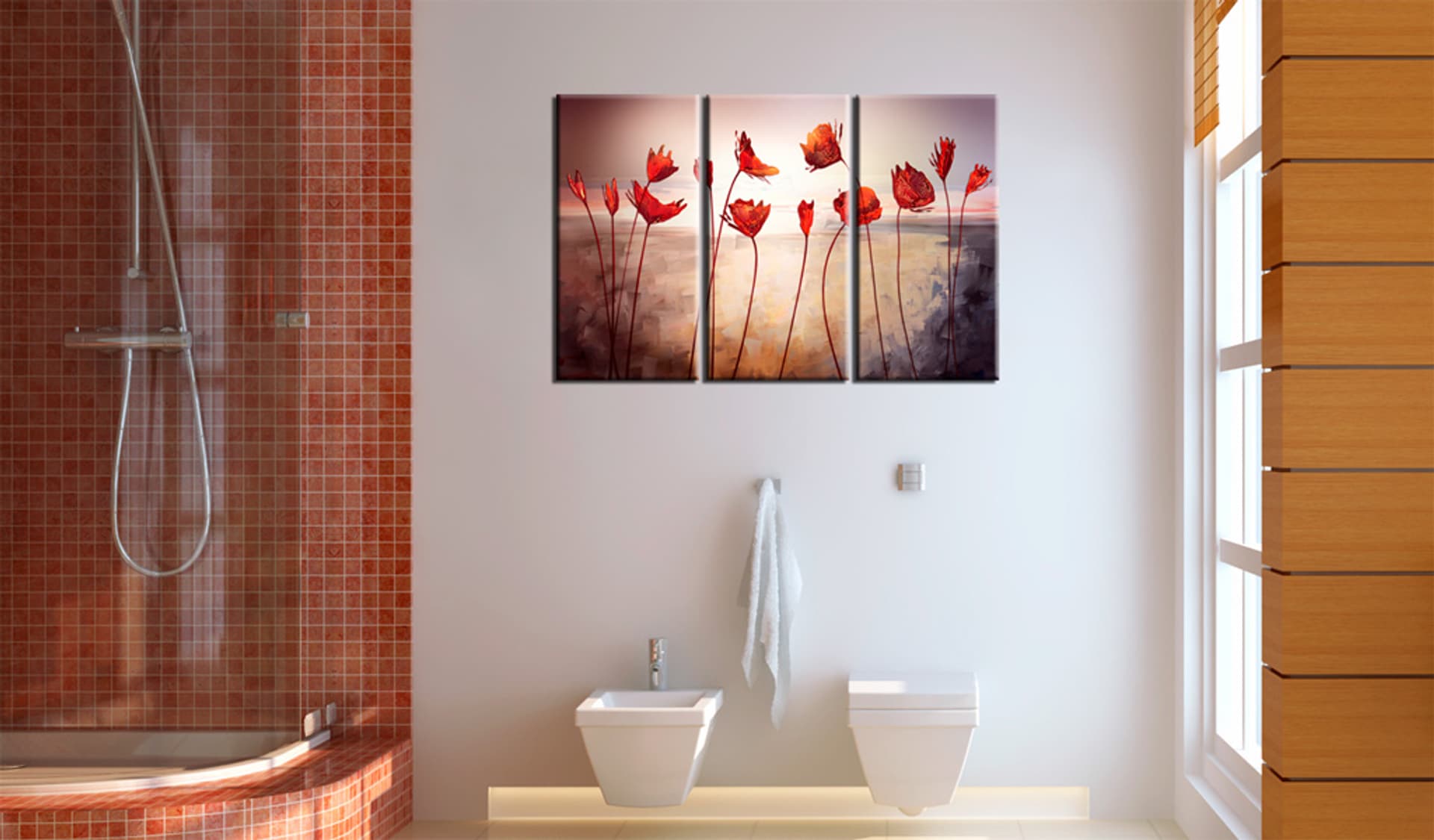 

Obraz - Bright red poppies (rozmiar 120x80)