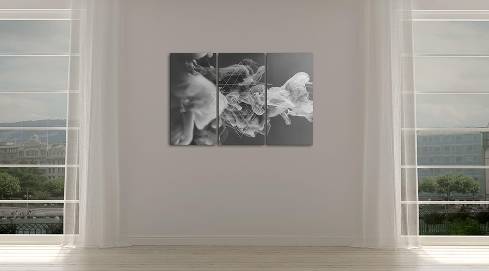 

Obraz - Dym i symetria (rozmiar 60x40)