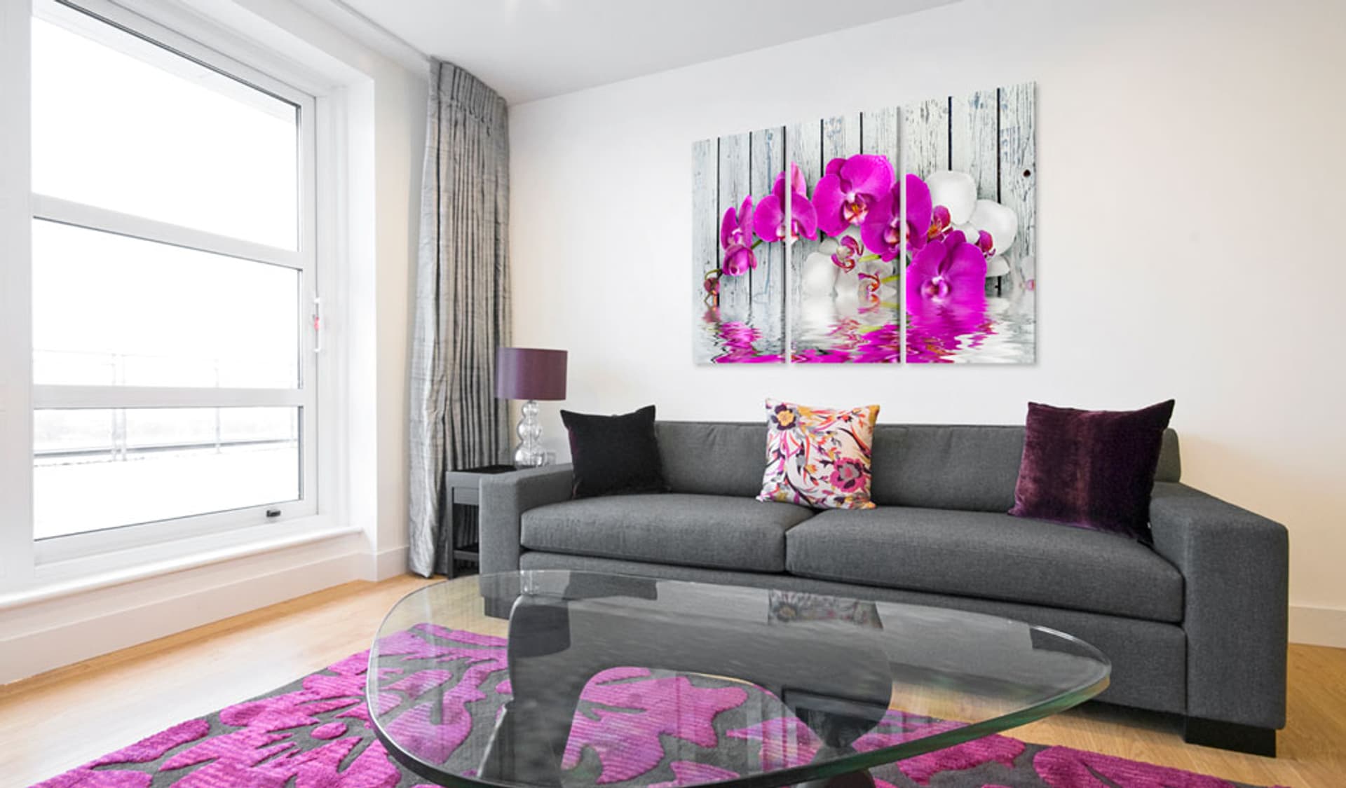 

Obraz - harmonia: orchidea - tryptyk (rozmiar 60x40)
