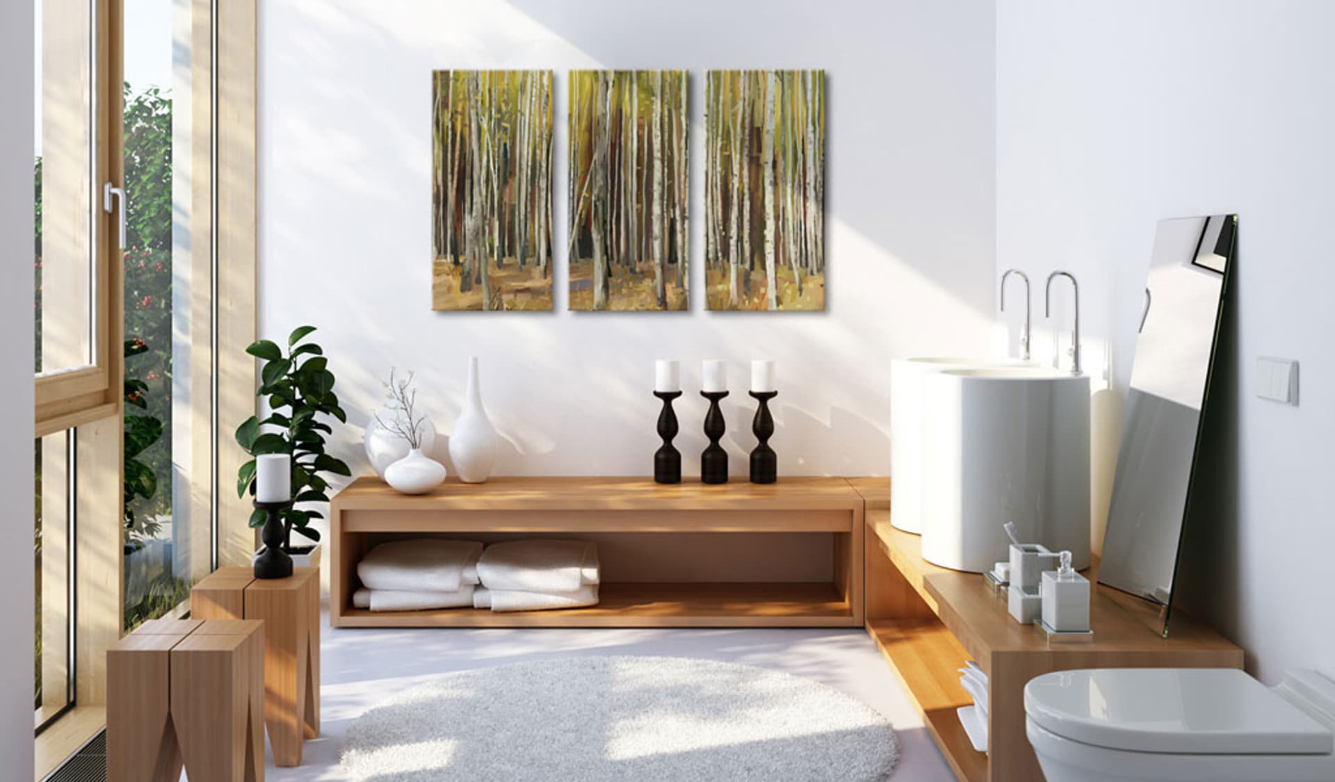 

Obraz - Tajemnica Lasu Sherwood - tryptyk (rozmiar 120x80)