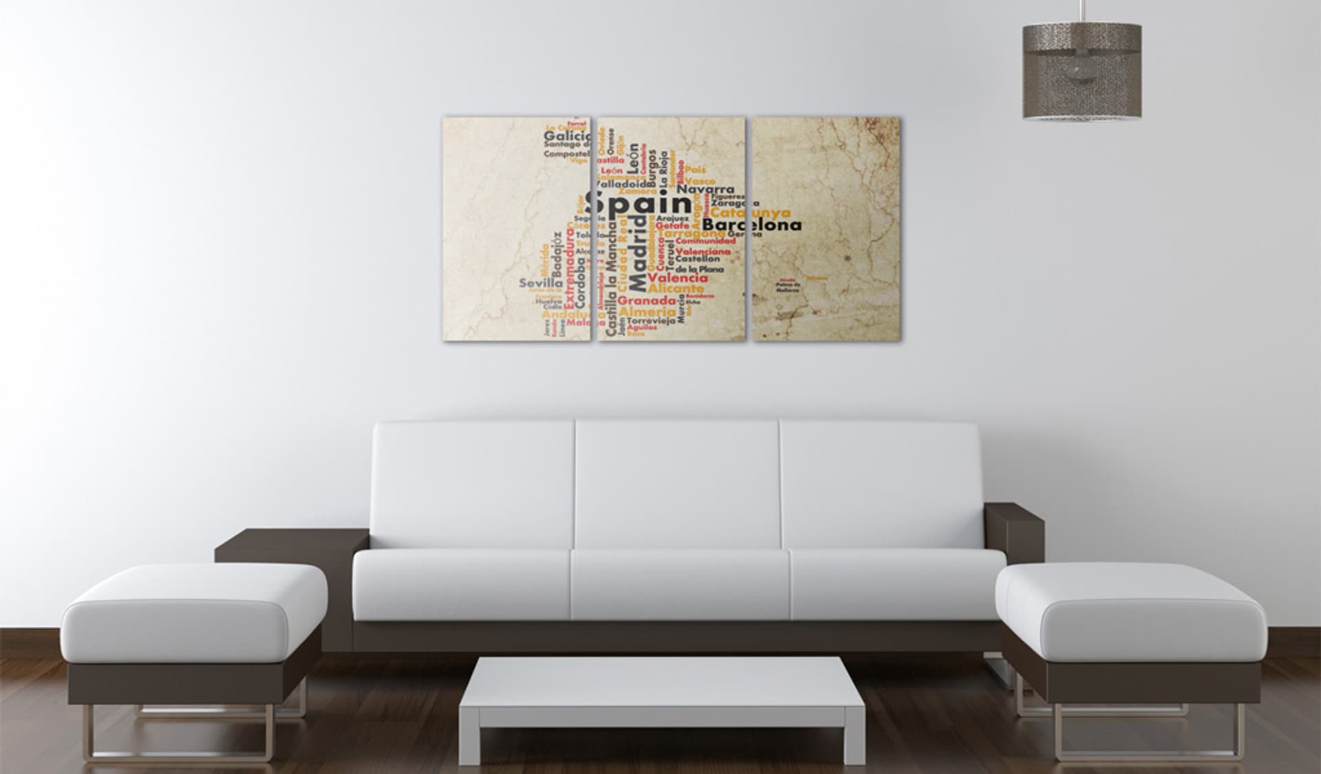 

Obraz - Hiszpania: mapa w kolorach flagi narodowej (rozmiar 60x30)